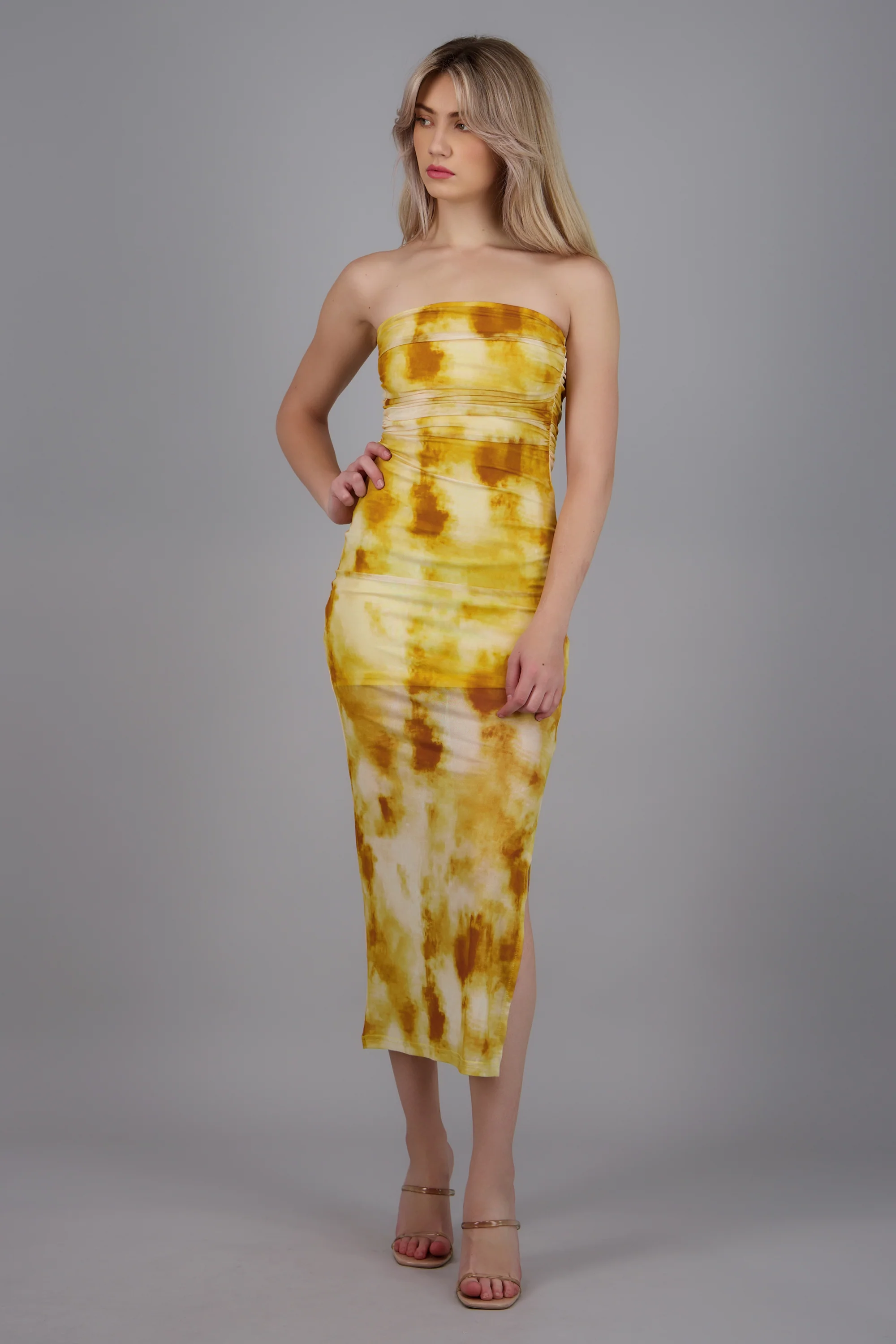 Vestido de mesh estampado - Image 2