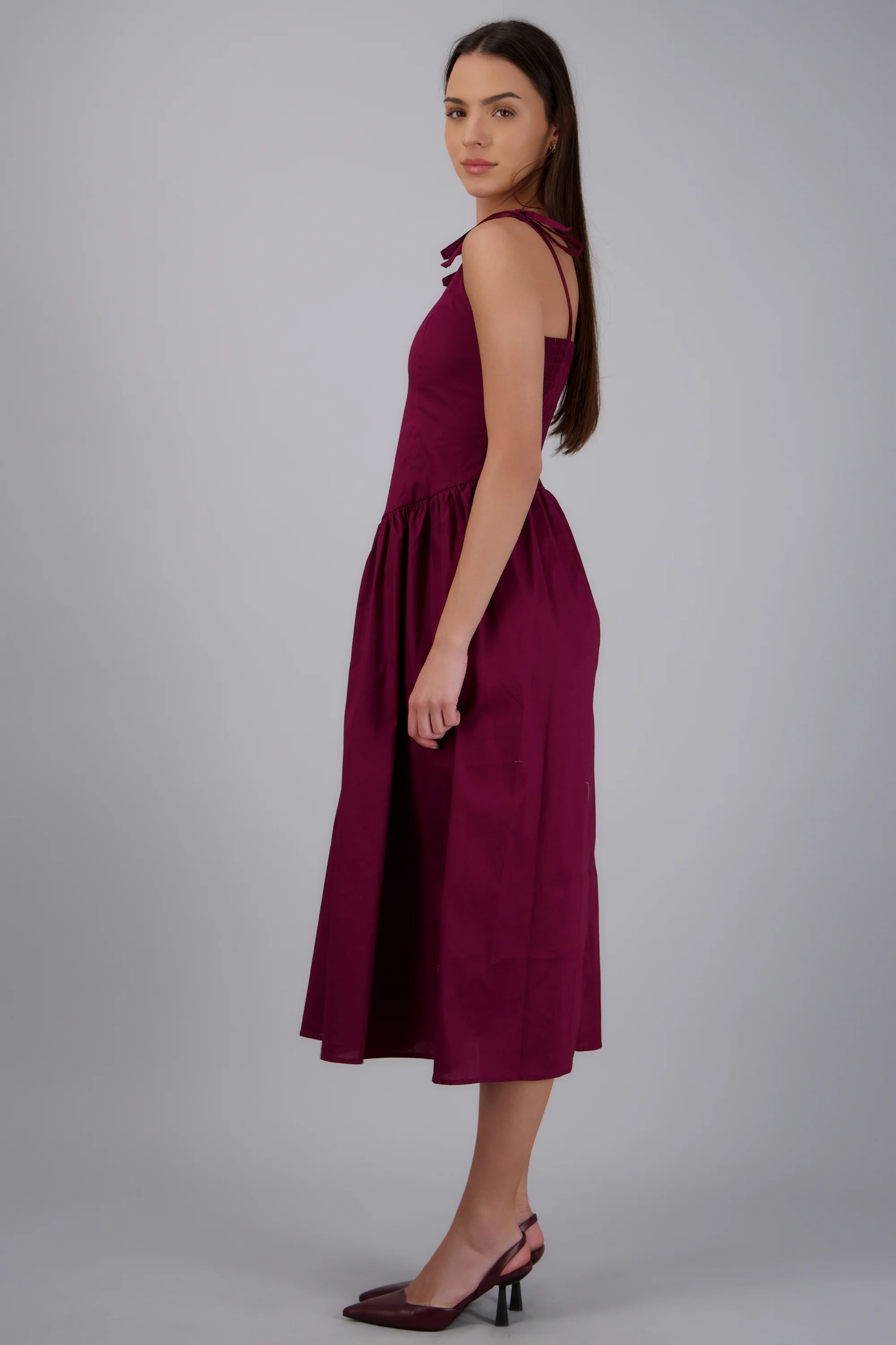 Vestido de tirantes corte en cintura - Image 2