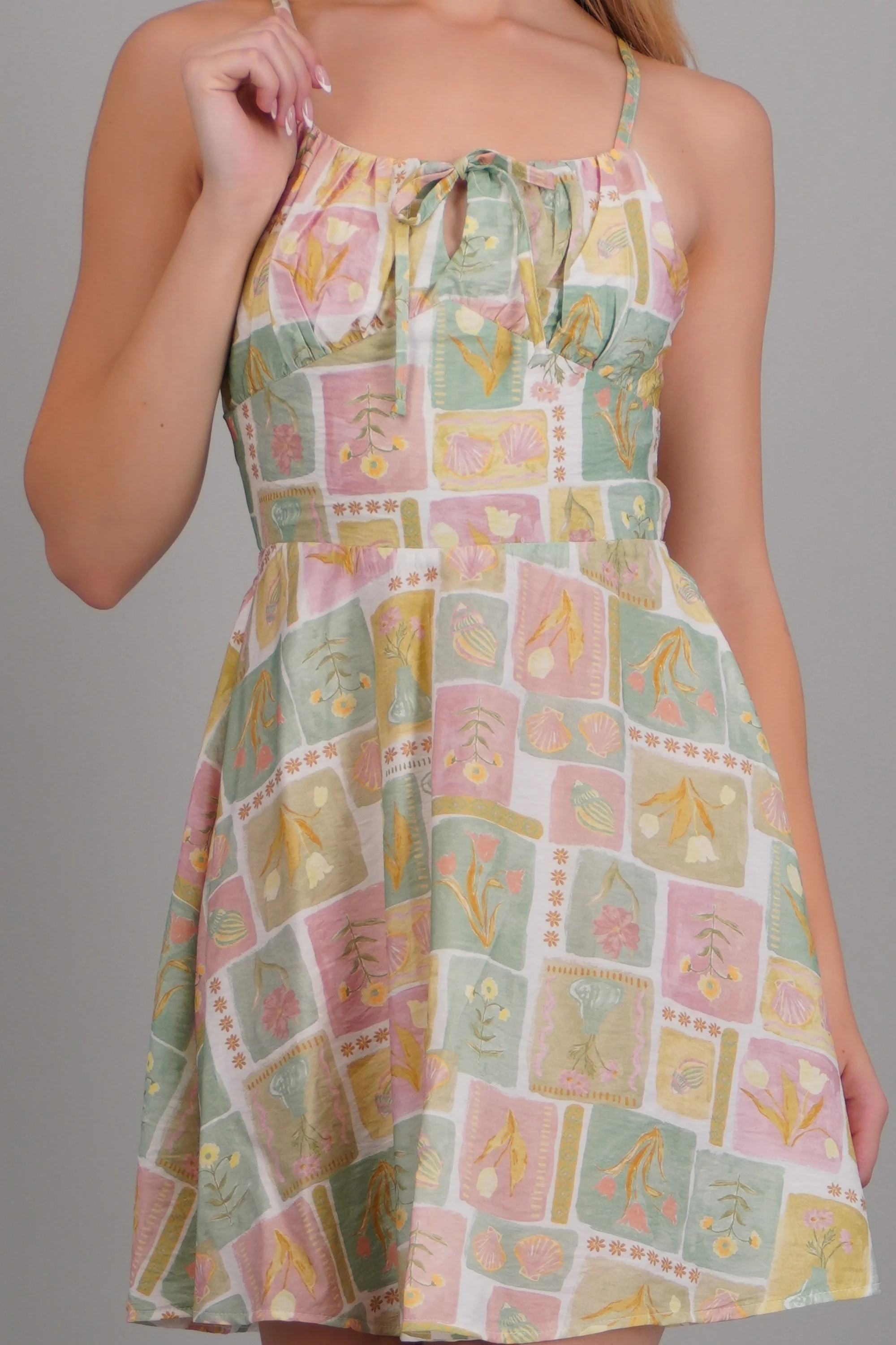 Vestido de tirantes midi estampado - Image 5