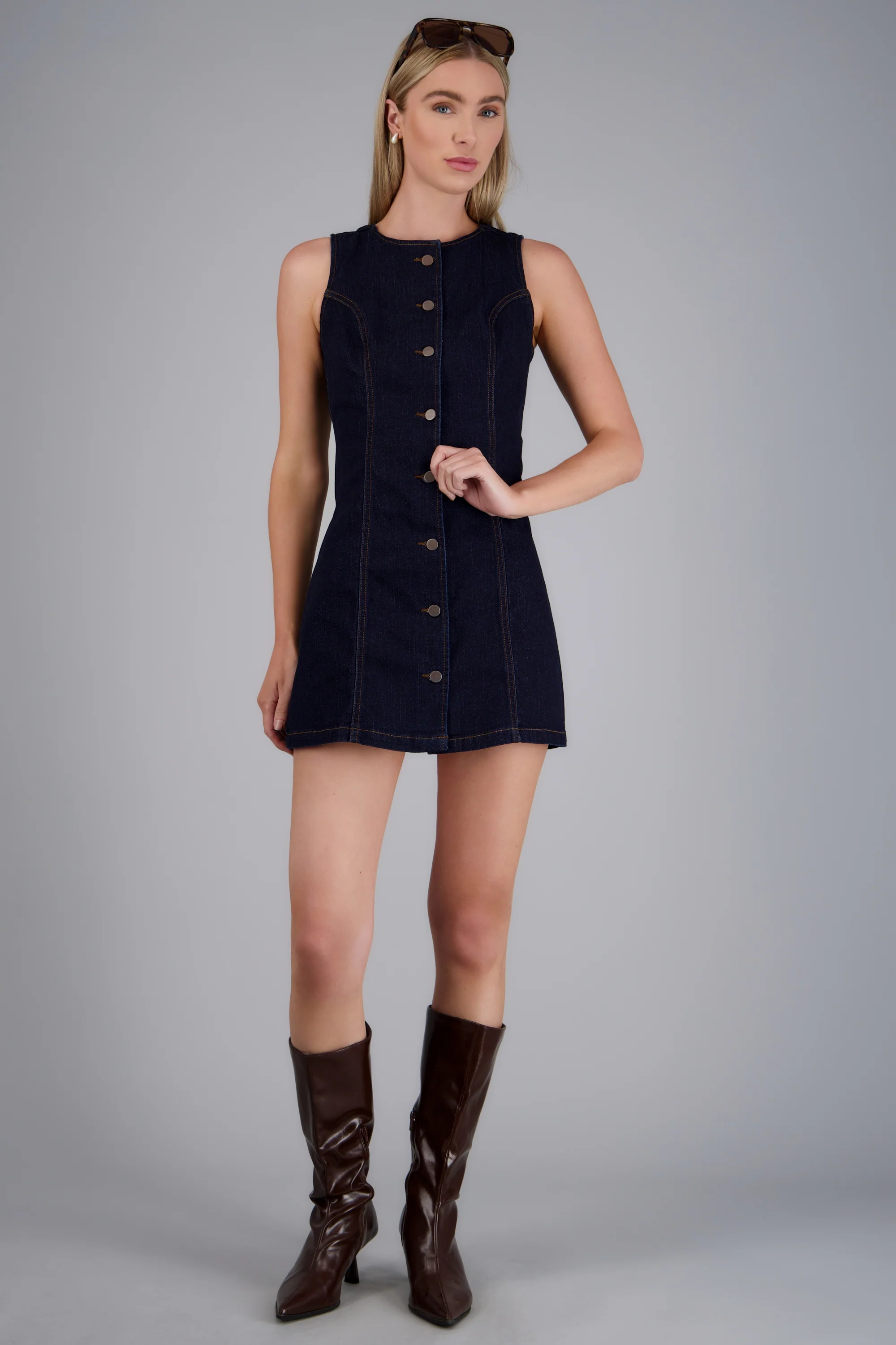 Vestido denim botones - Image 3