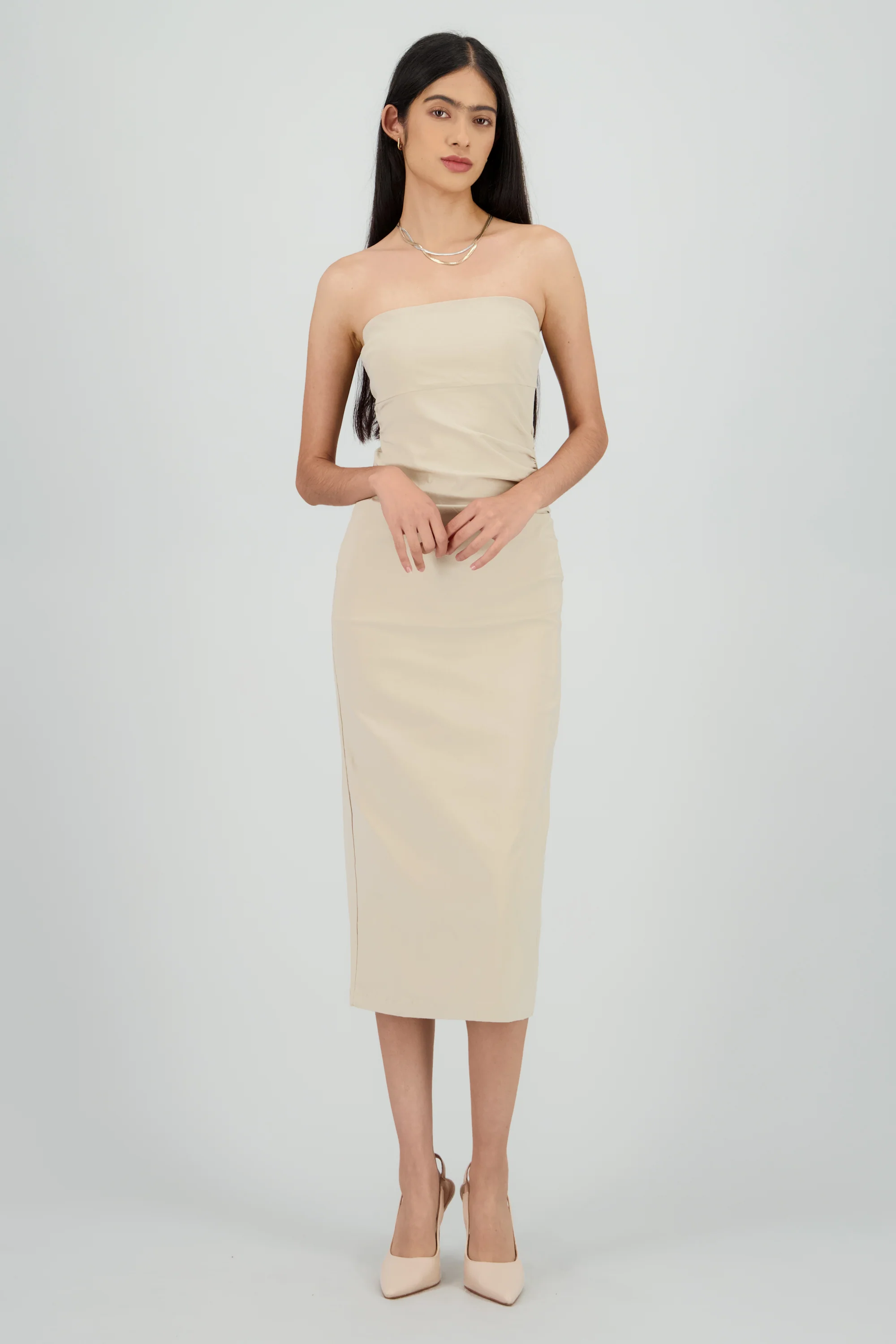 Vestido drapeado tubo - Image 2