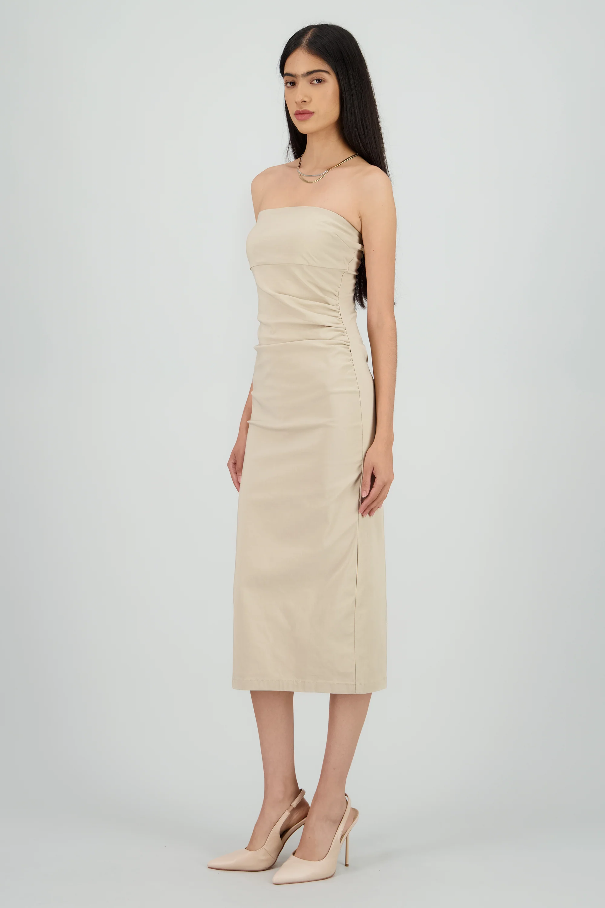 Vestido drapeado tubo - Image 3
