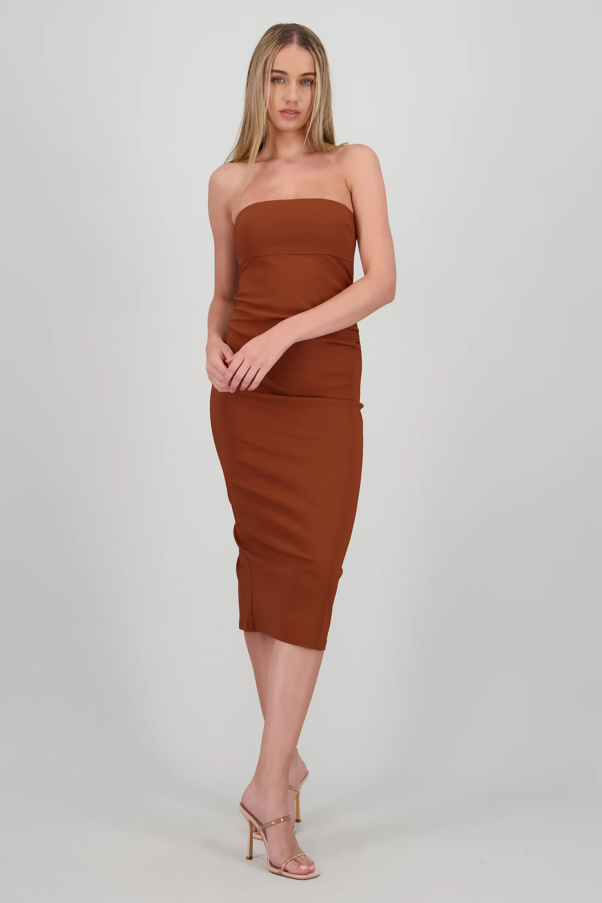 Vestido drapedado tubo - Image 3