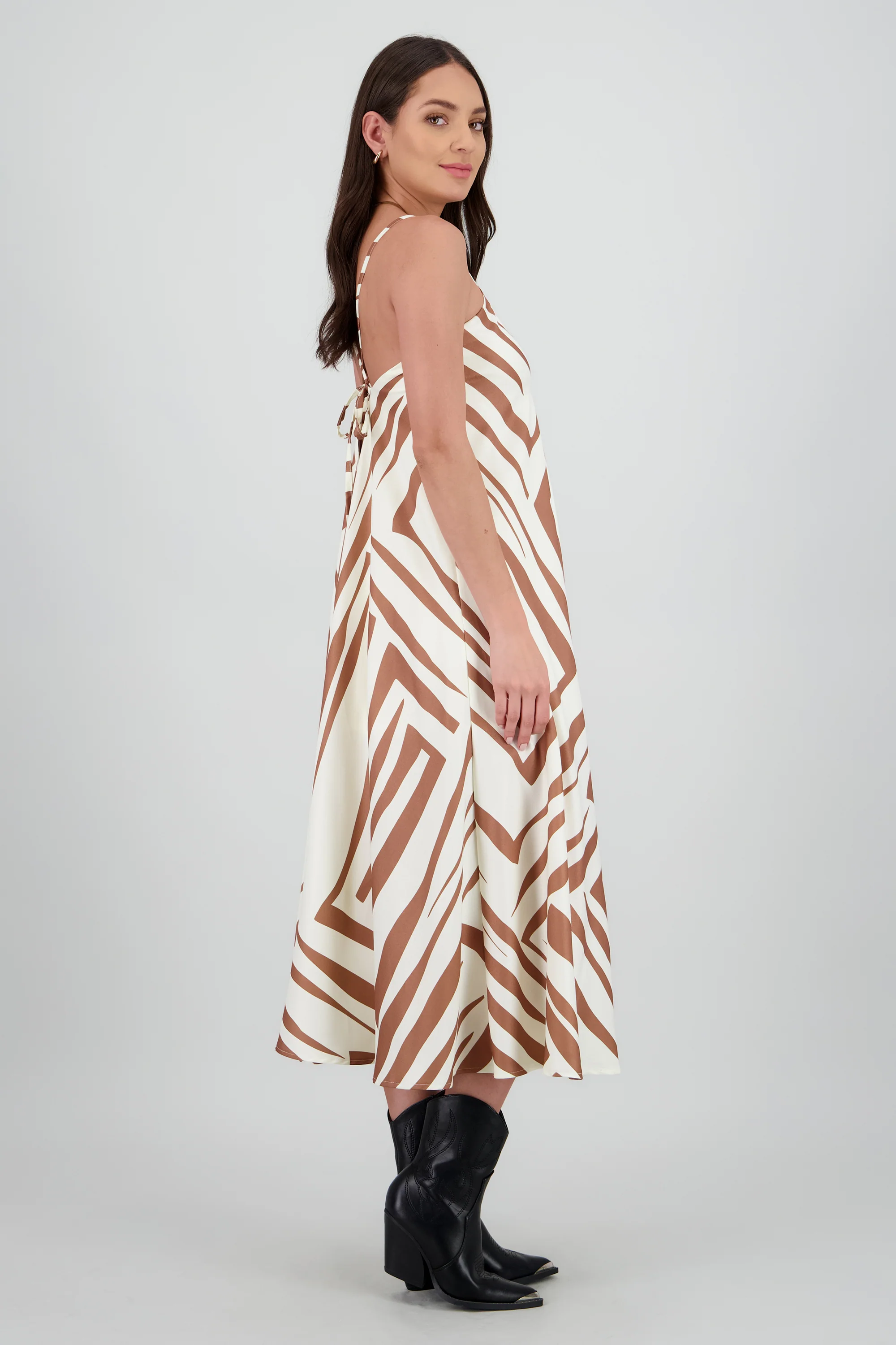 Vestido escote v estampado - Image 3