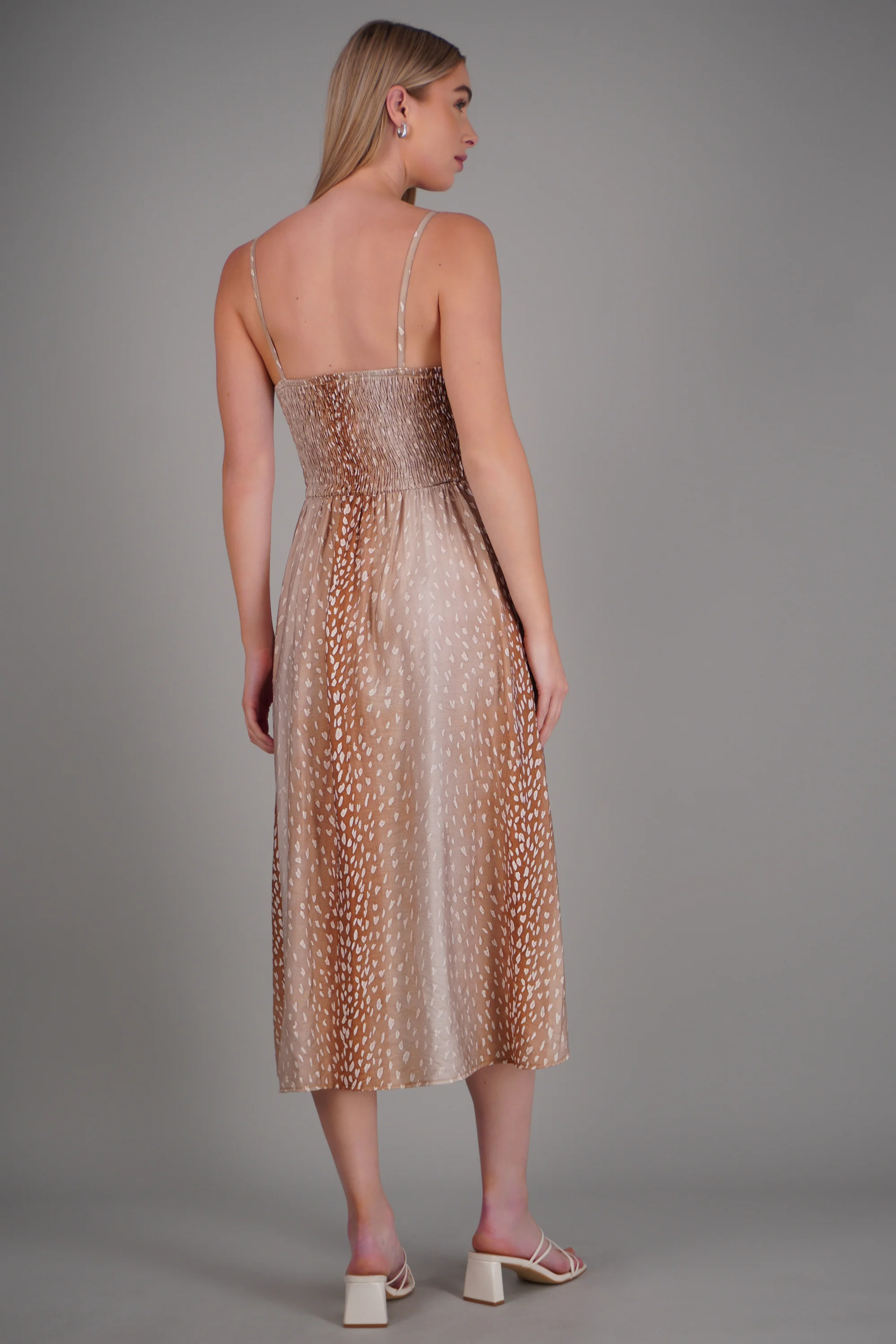 Vestido estampado detalle fruncido - Image 4