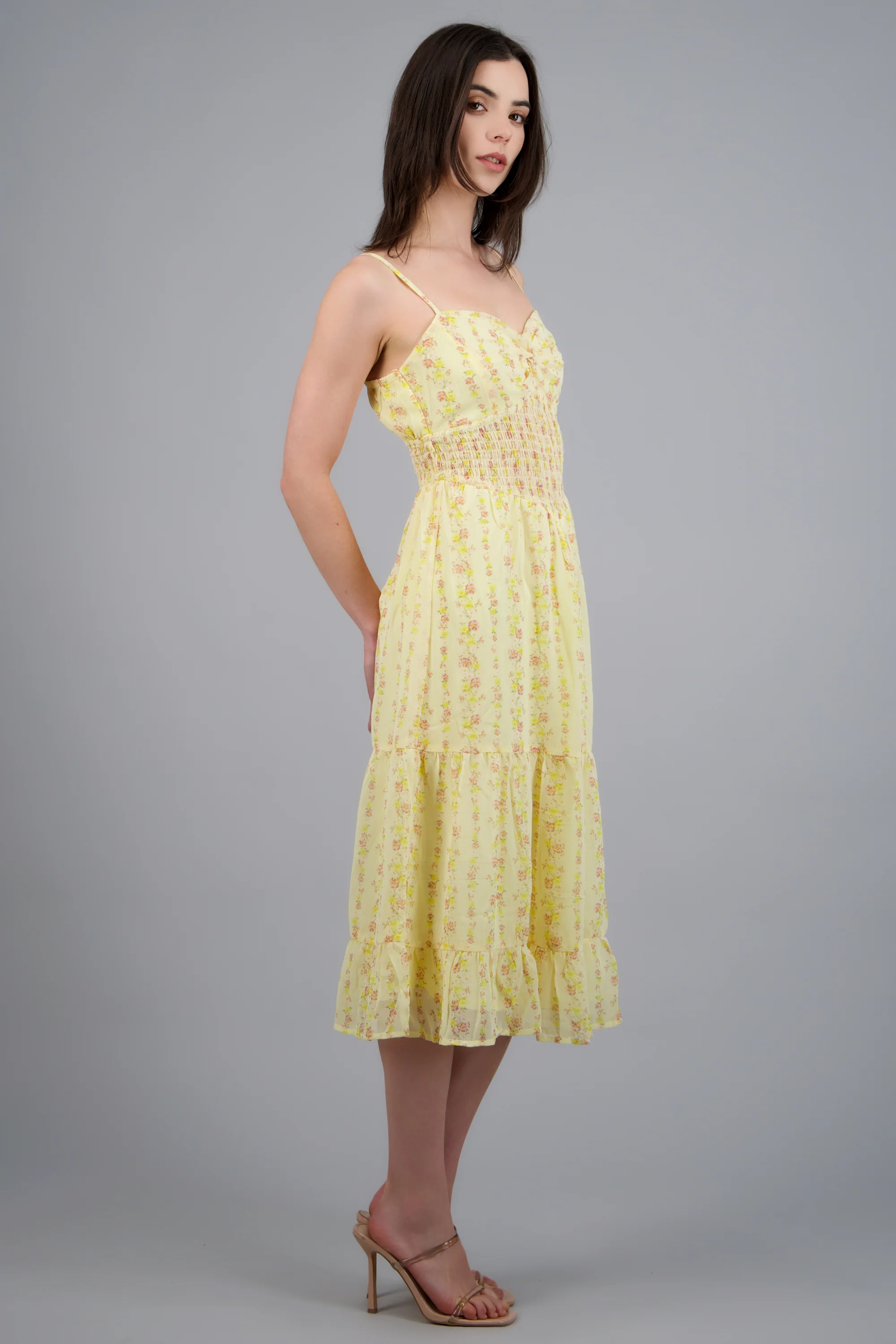 VESTIDO ESTAMPADO ESCOTE NUDO - Image 2
