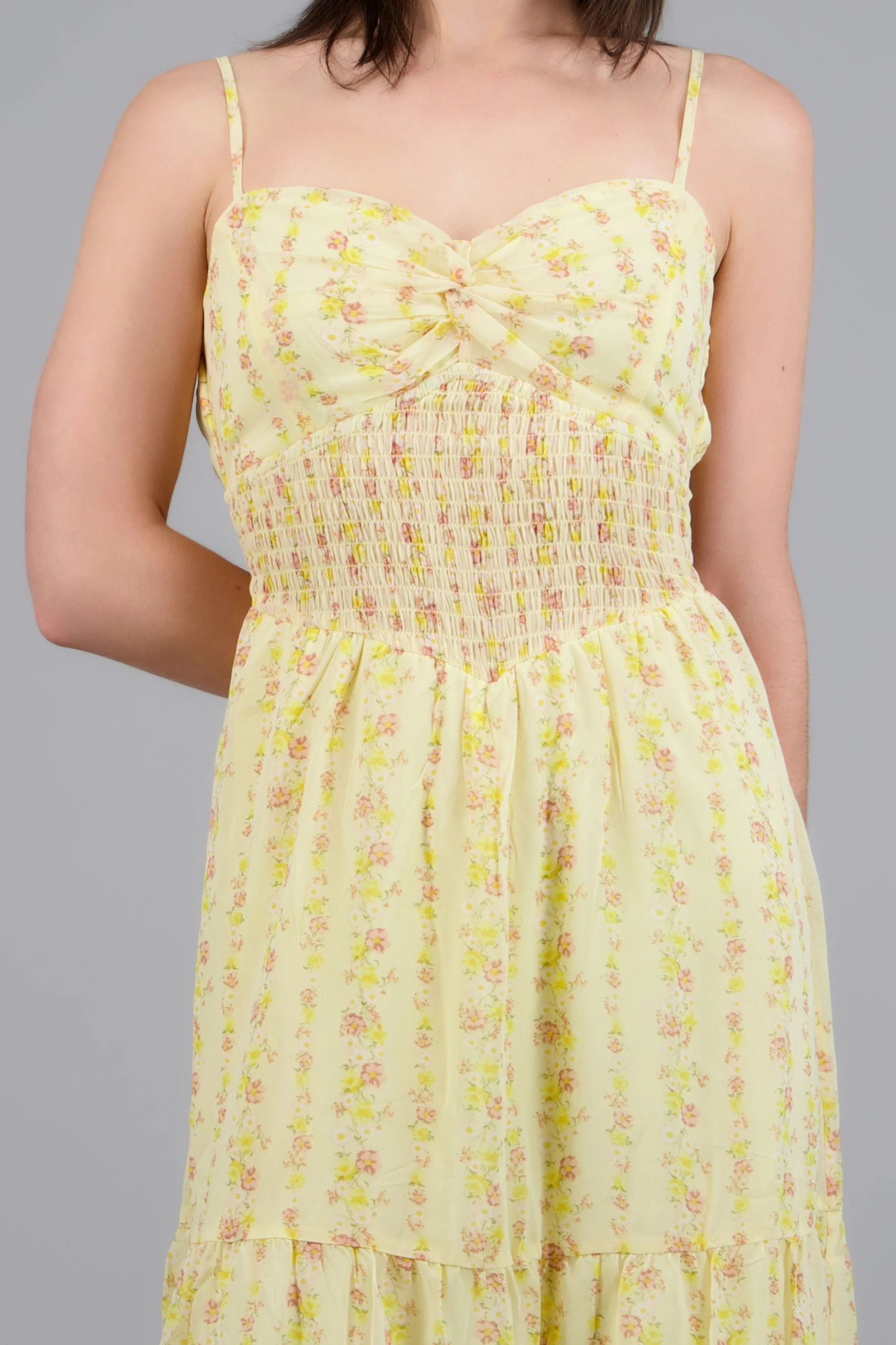 VESTIDO ESTAMPADO ESCOTE NUDO - Image 5