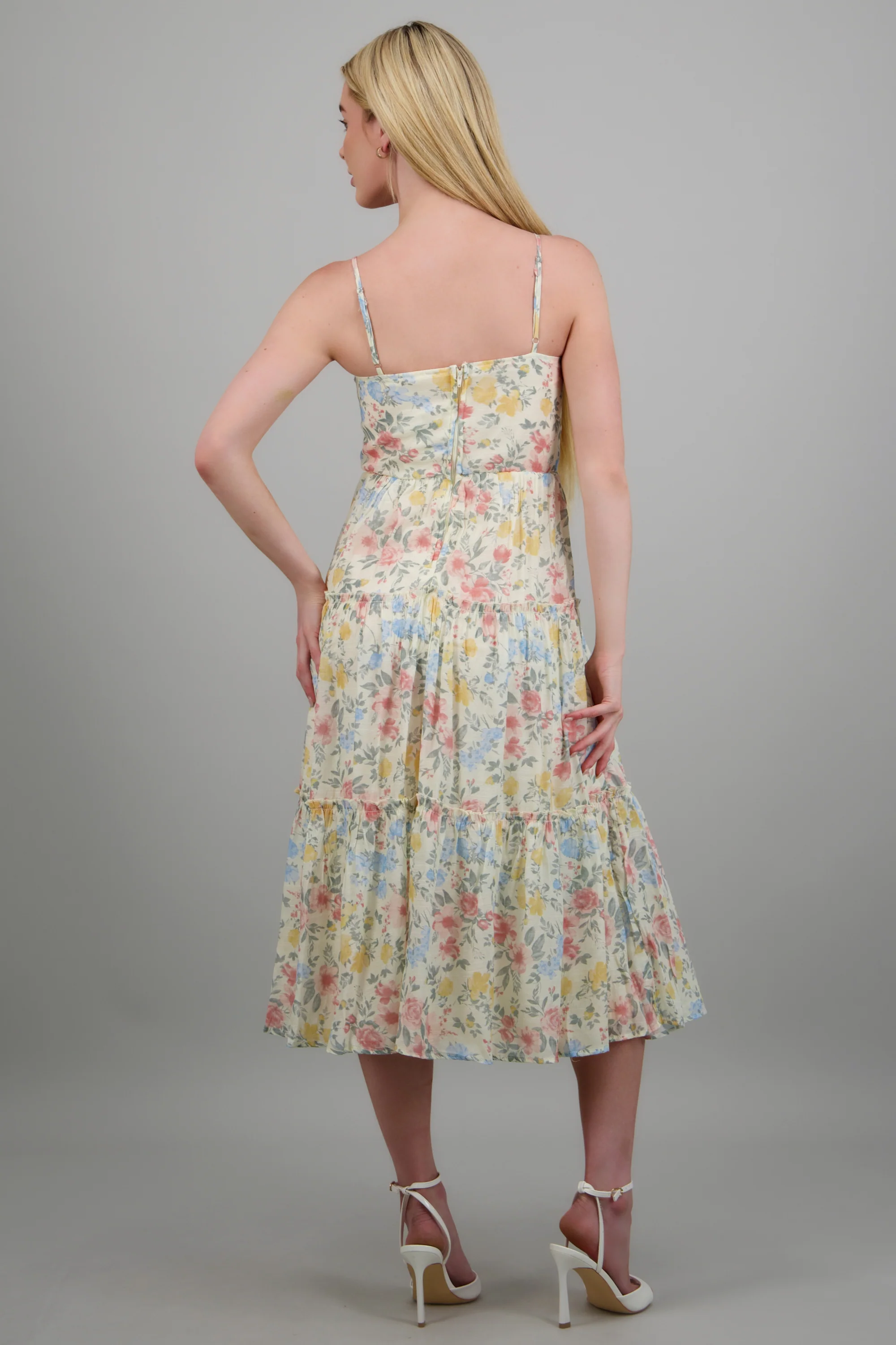 Vestido estampado flores bloques - Image 4