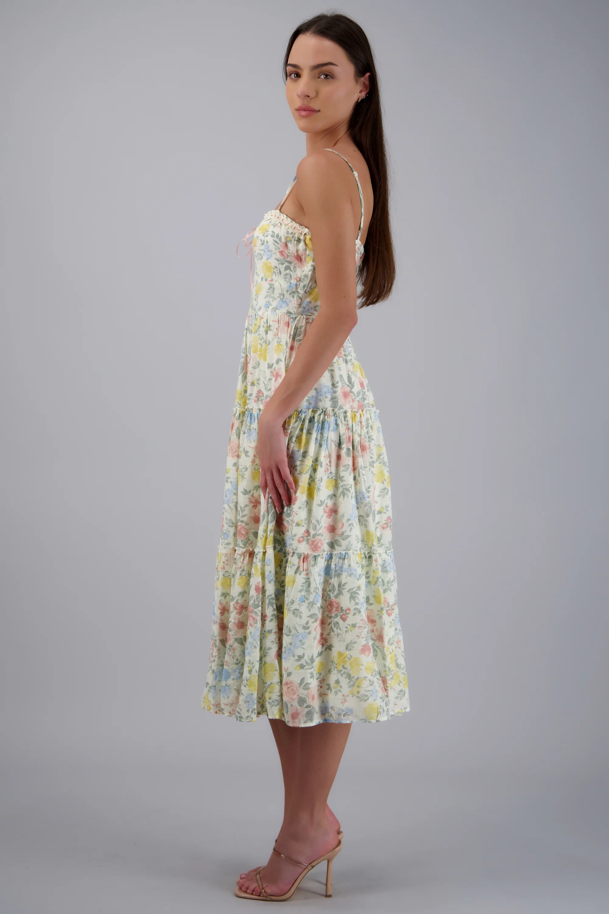 VESTIDO ESTAMPADO FLORES BLOQUES - Image 3