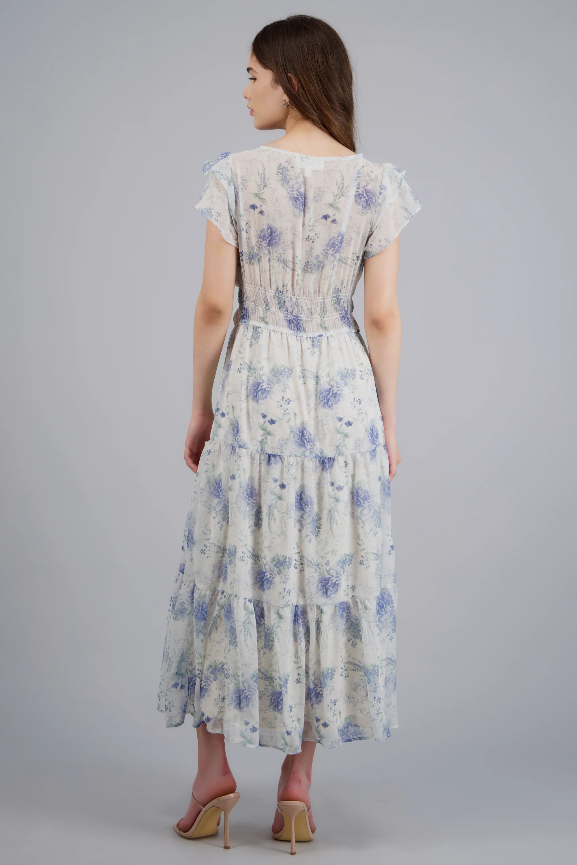 Vestido estampado flores con mini olanes - Image 4