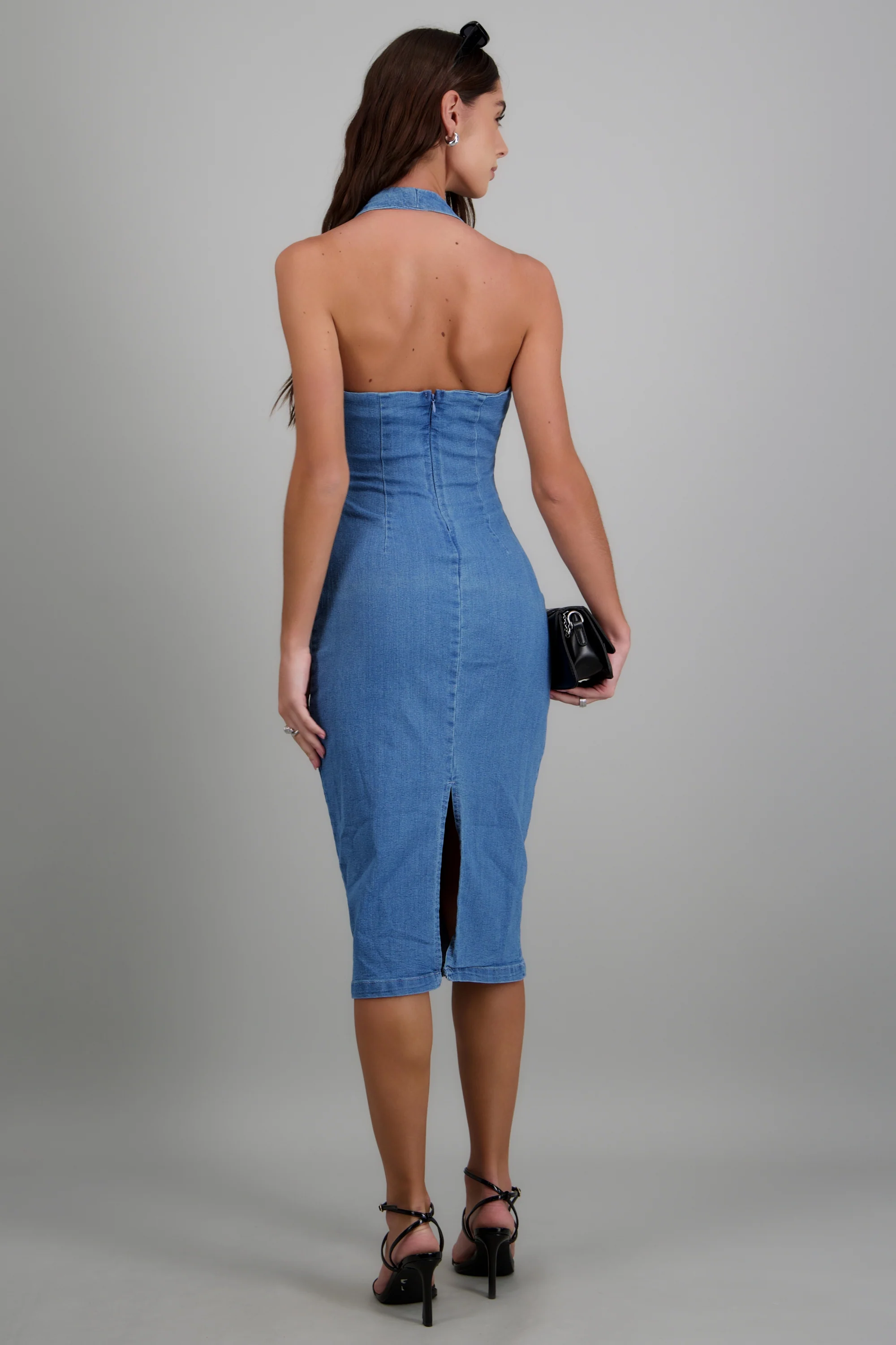 Vestido halter maxi detalle herraje - Image 4