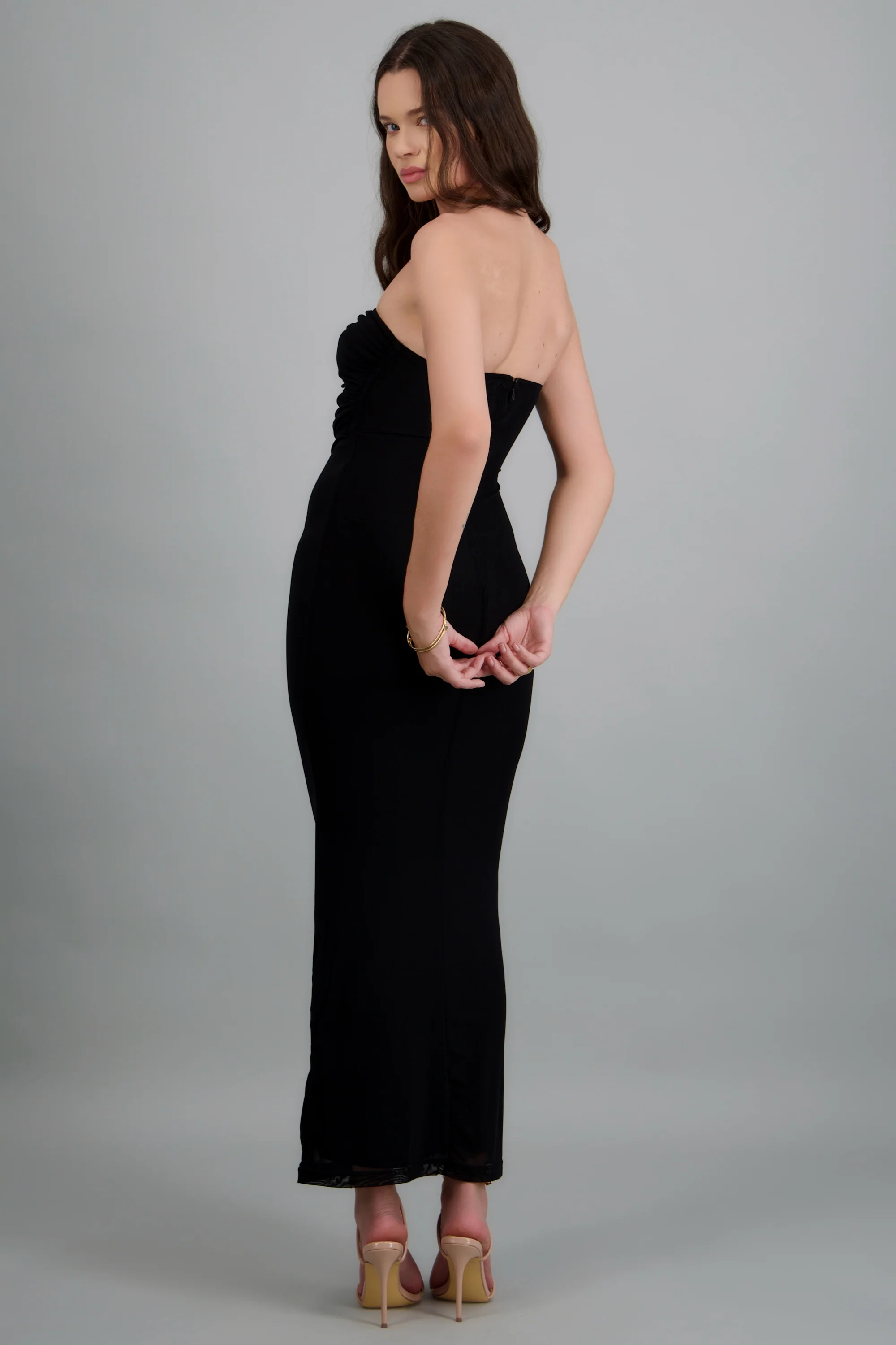 Vestido maxi bandeau detalle herrajes - Image 4