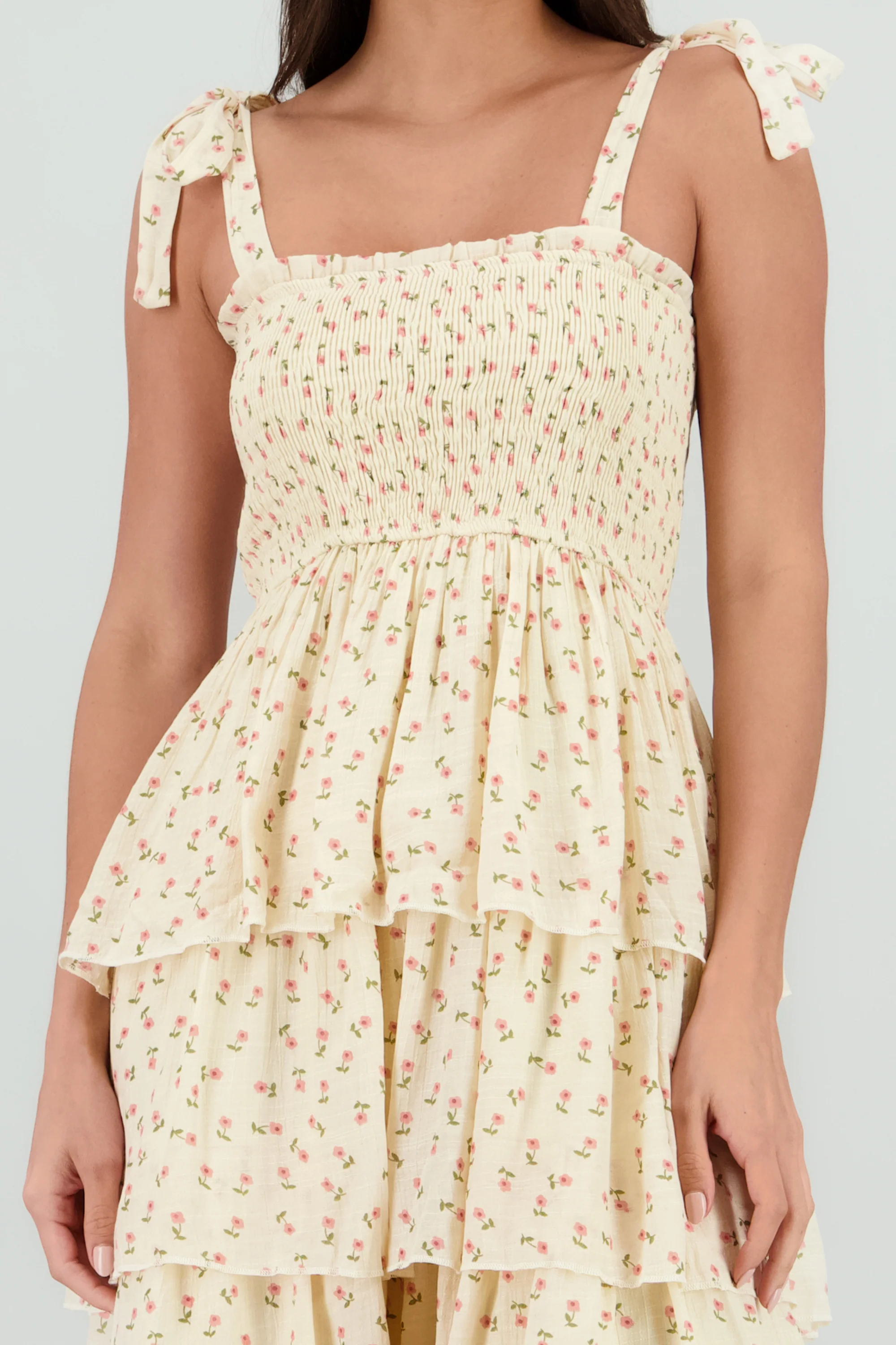 Vestido maxi capas flores - Image 5