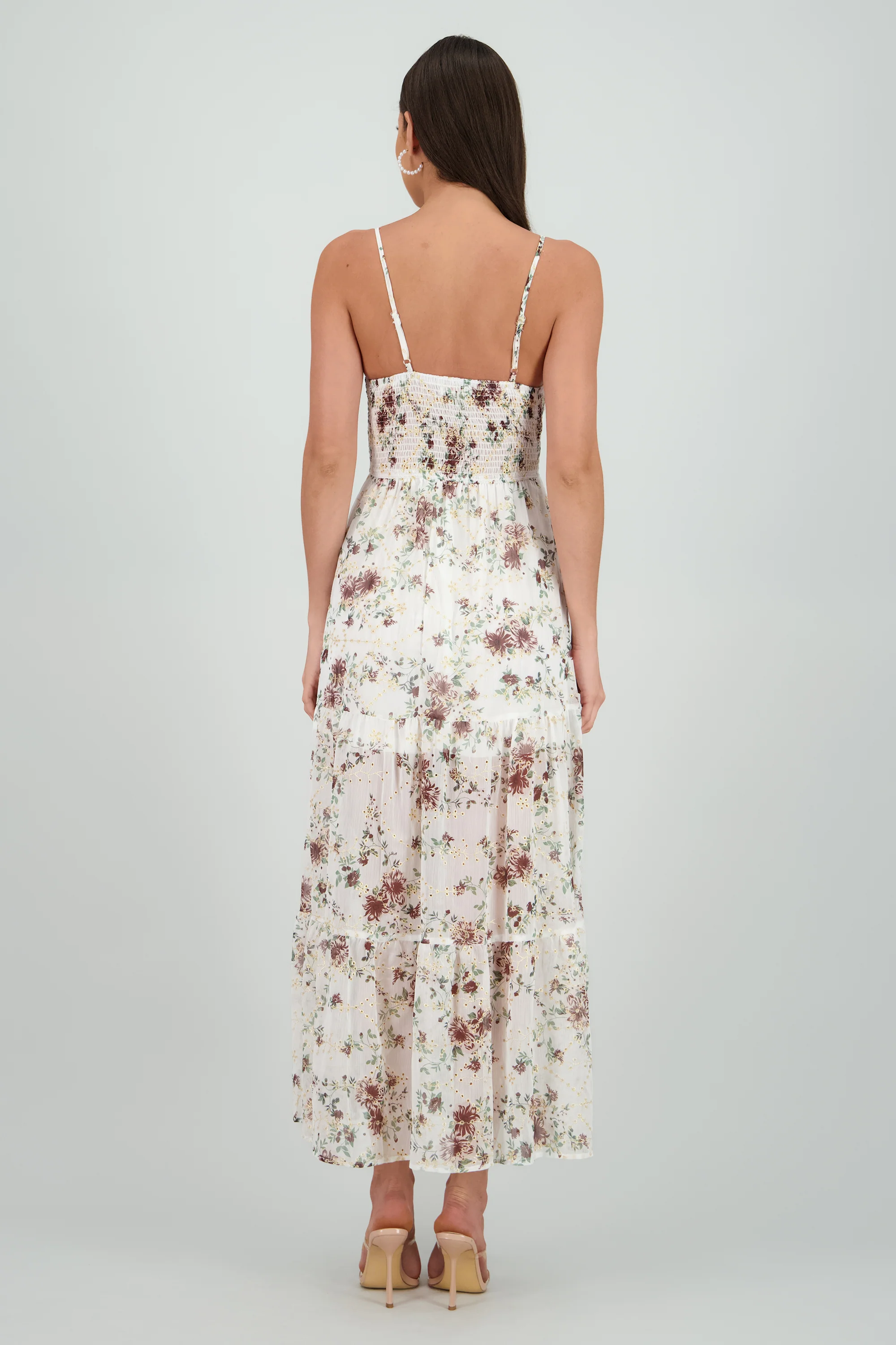 Vestido maxi con bordado y cut out - Image 4