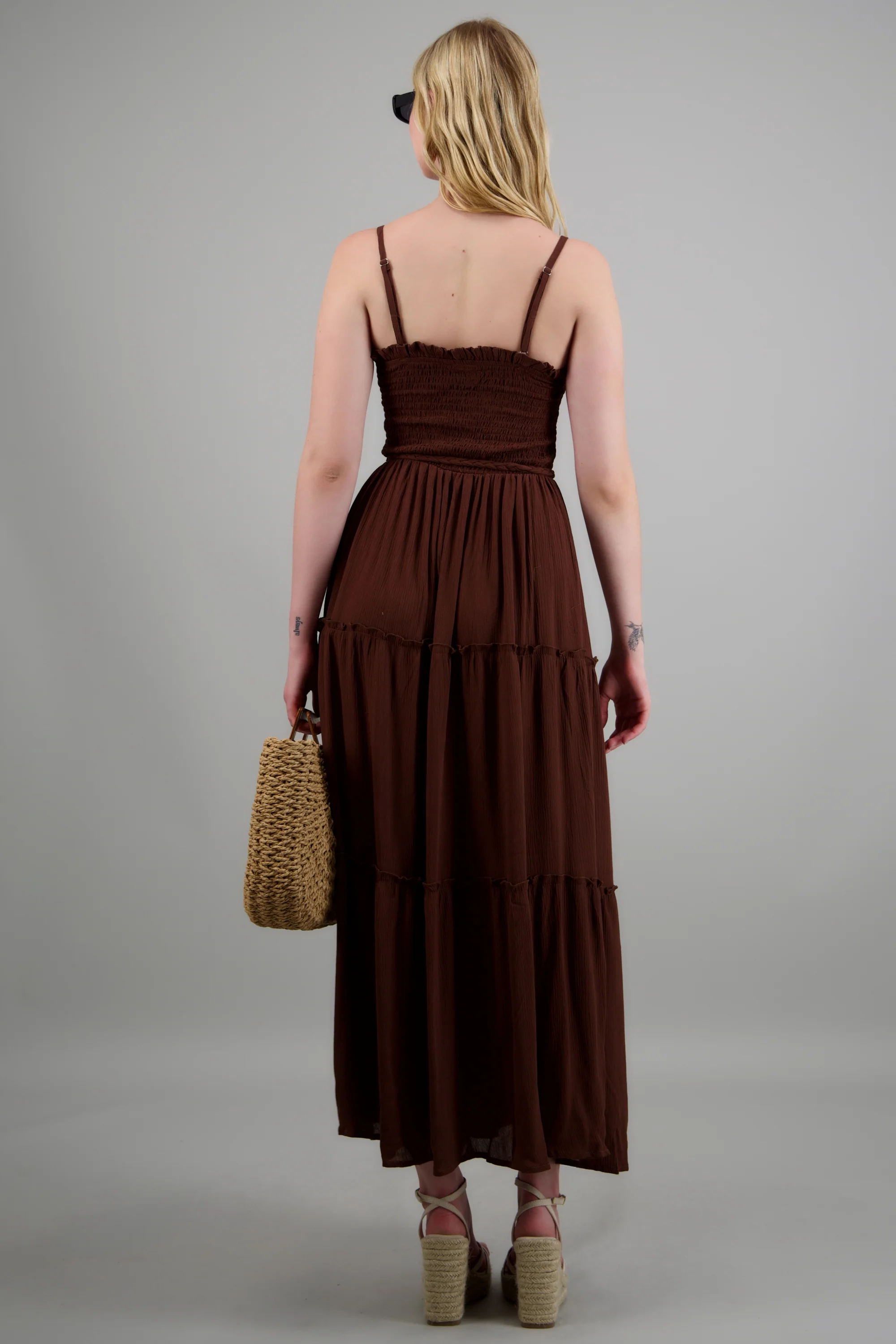 Vestido maxi con cinturon trenzado - Image 4