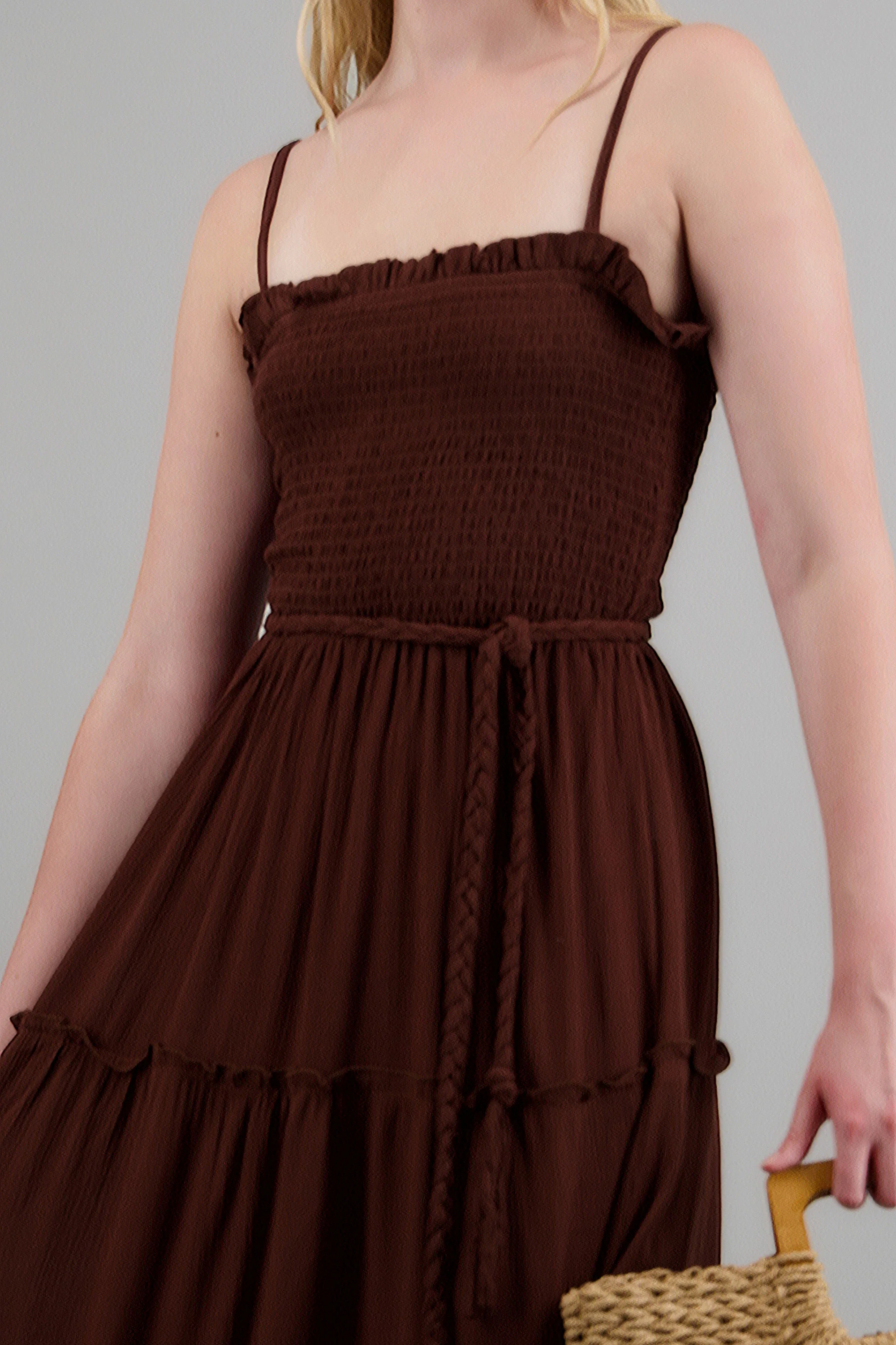 Vestido maxi con cinturon trenzado - Image 5