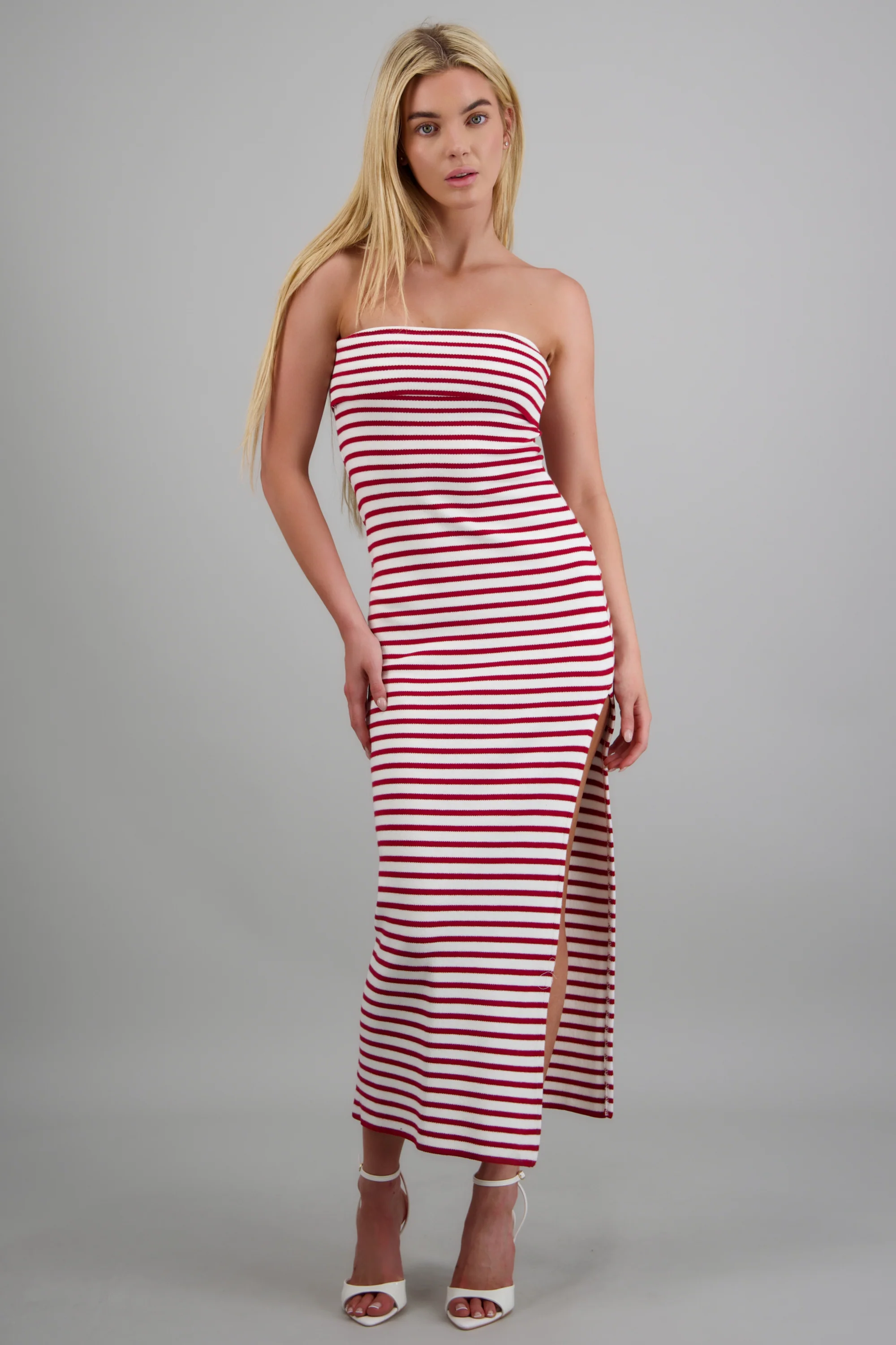 Vestido maxi detalle doblez kni - Image 3