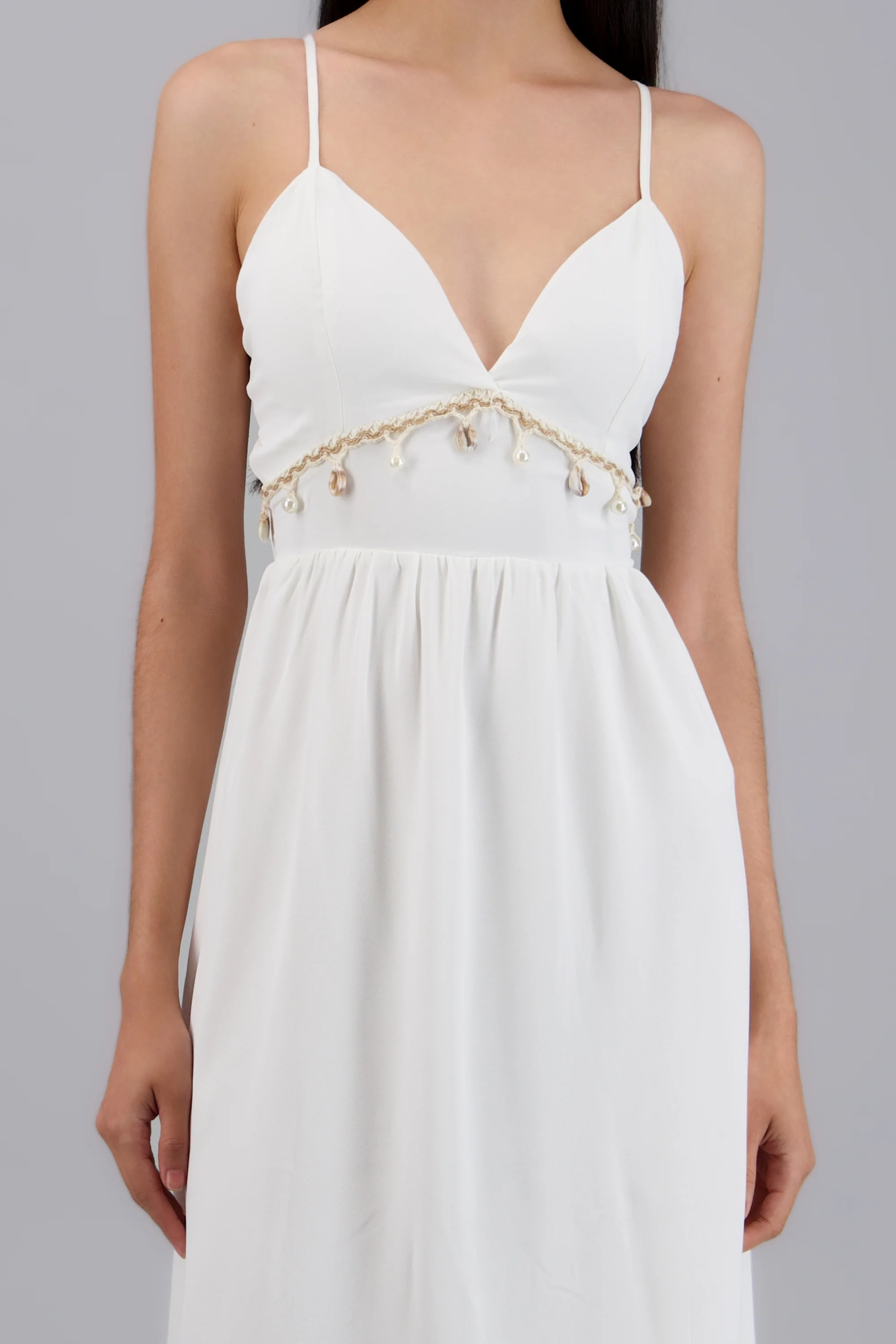 Vestido maxi detalle conchas - Image 5