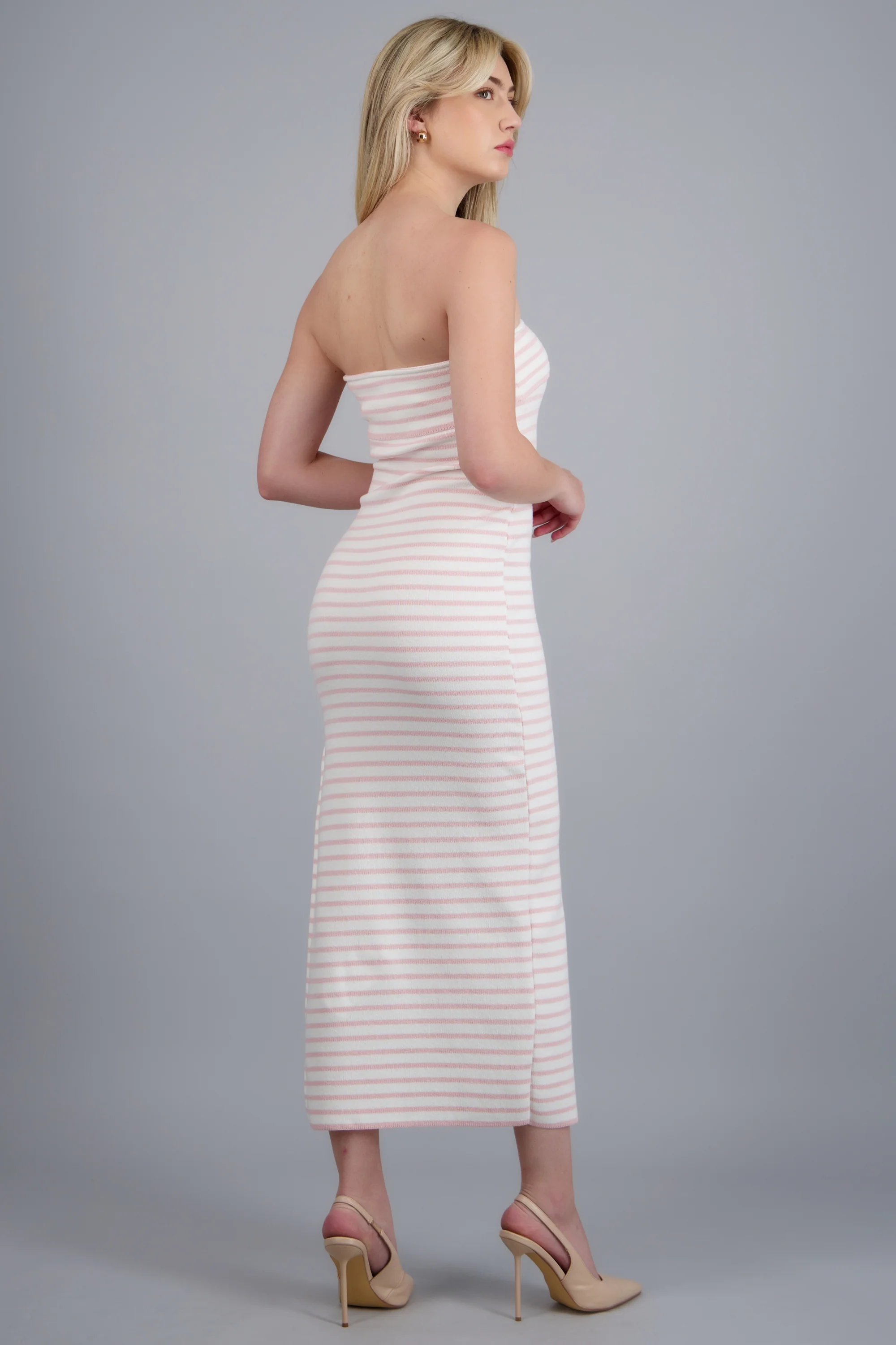 Vestido maxi detalle doblez kni - Image 4