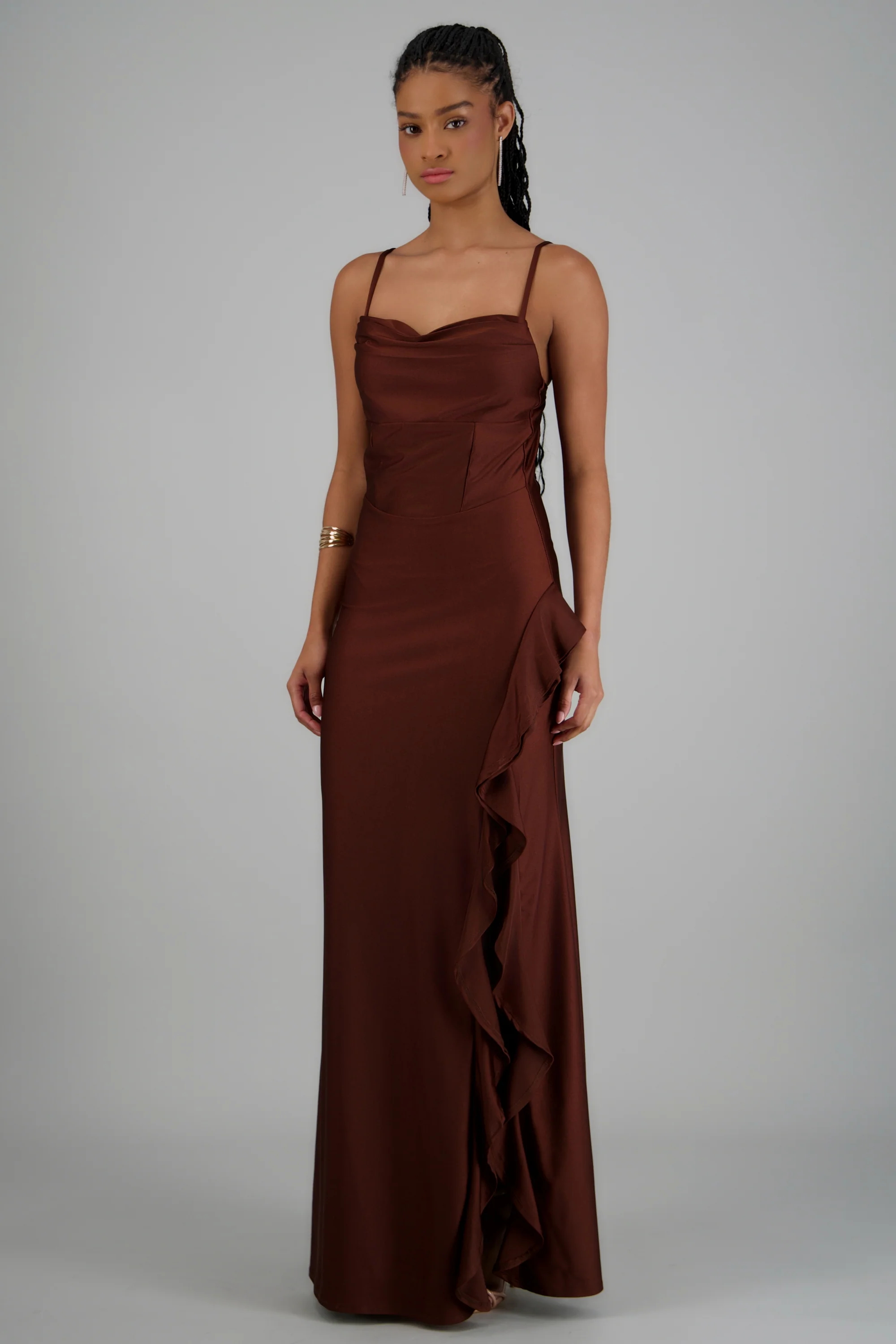 Vestido maxi detalle olan