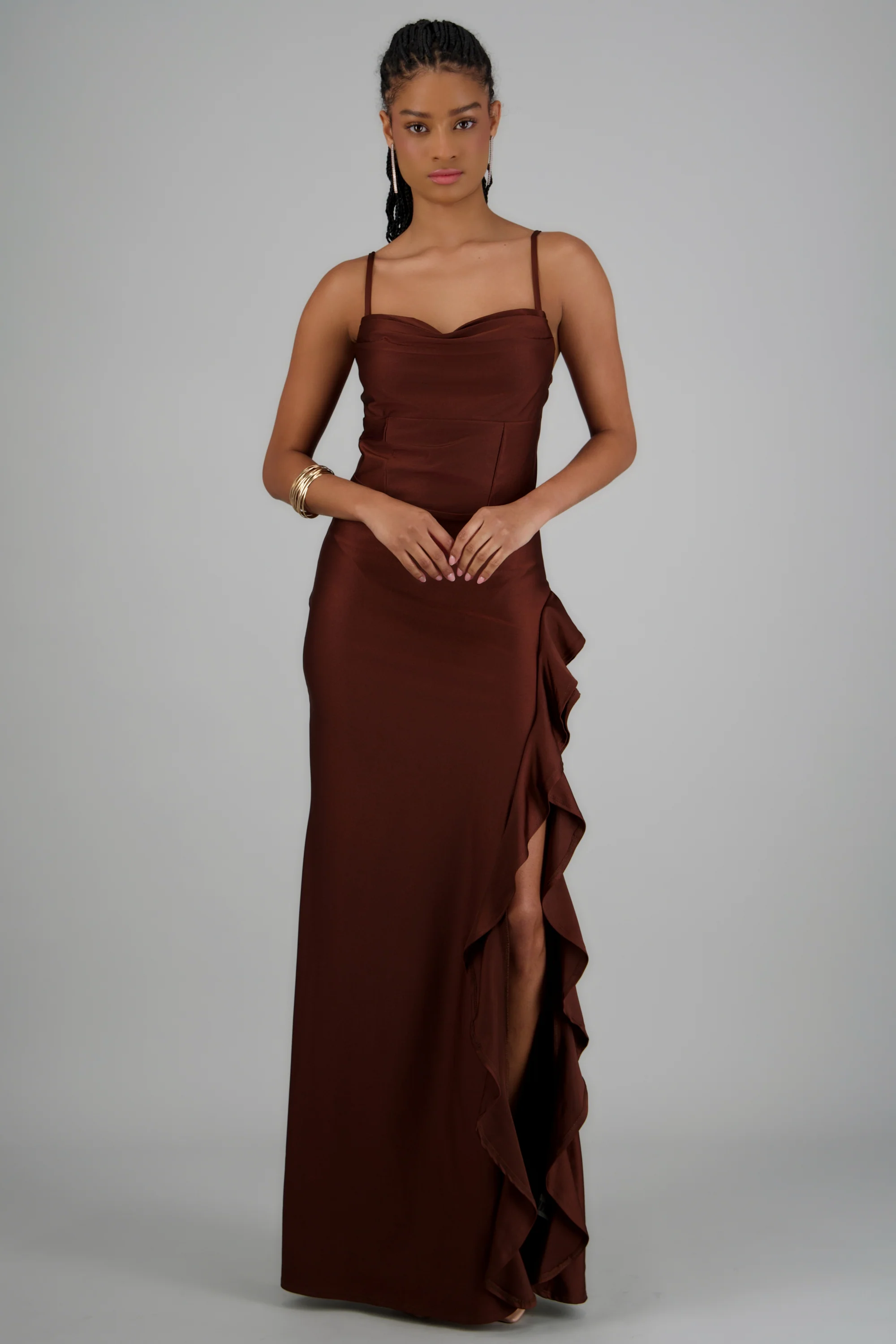 Vestido maxi detalle olan - Image 3