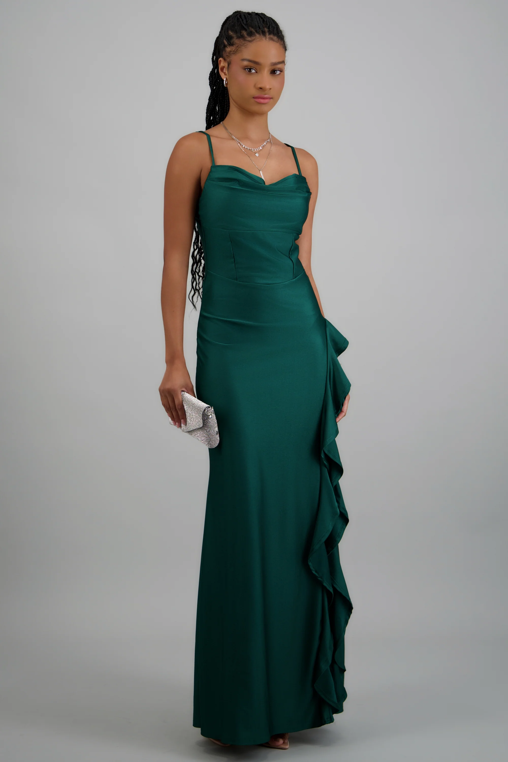Vestido maxi detalle olan
