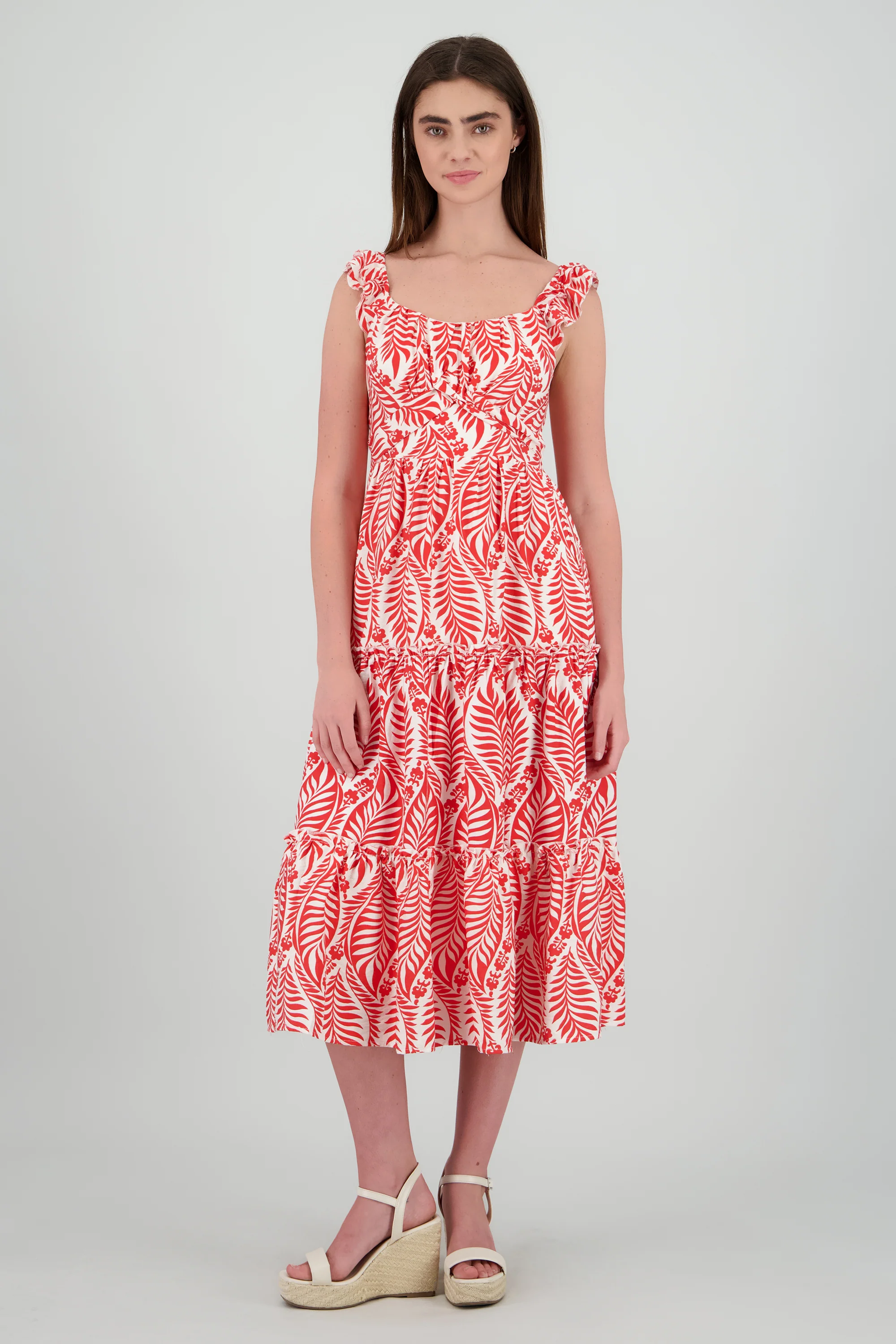 Vestido maxi estampado