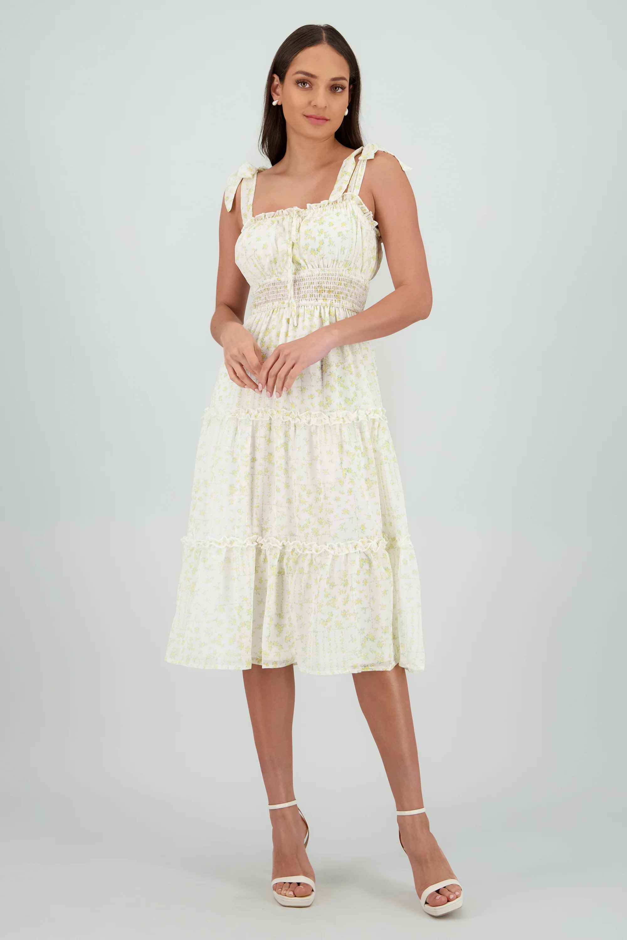Vestido maxi estampado flores - Image 2