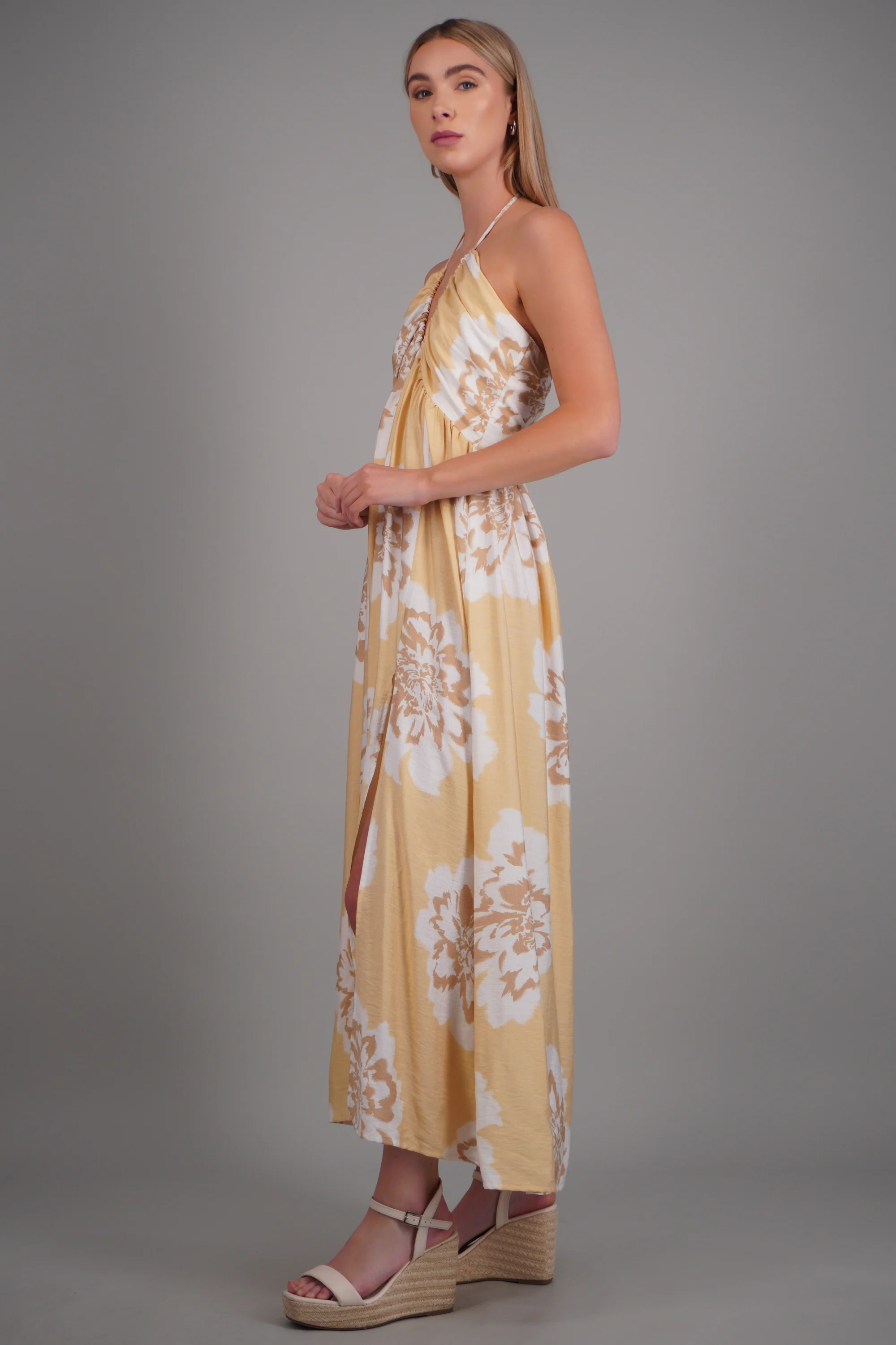 Vestido maxi estampado flores - Image 2