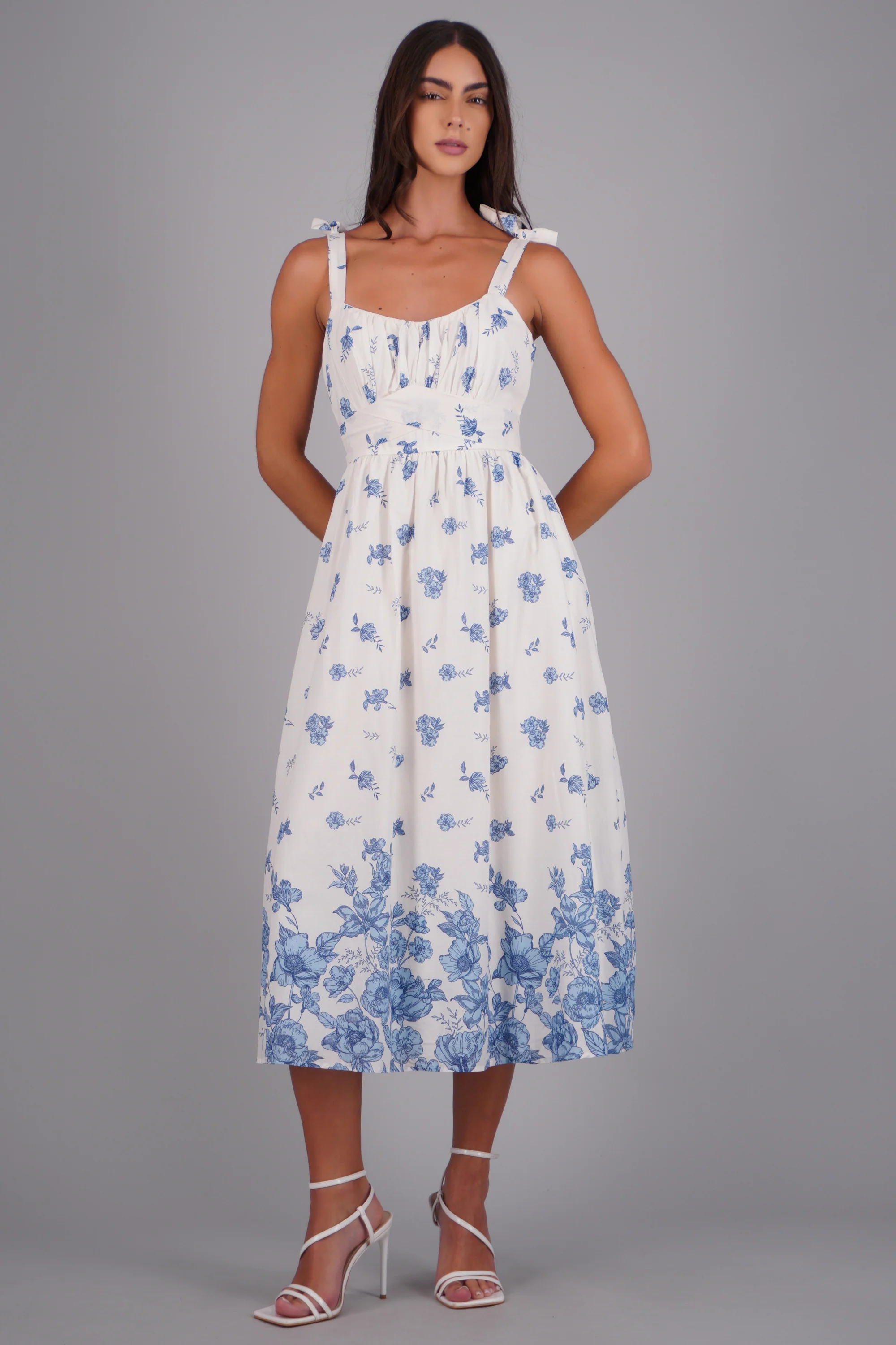 Vestido maxi estampado flores - Image 3