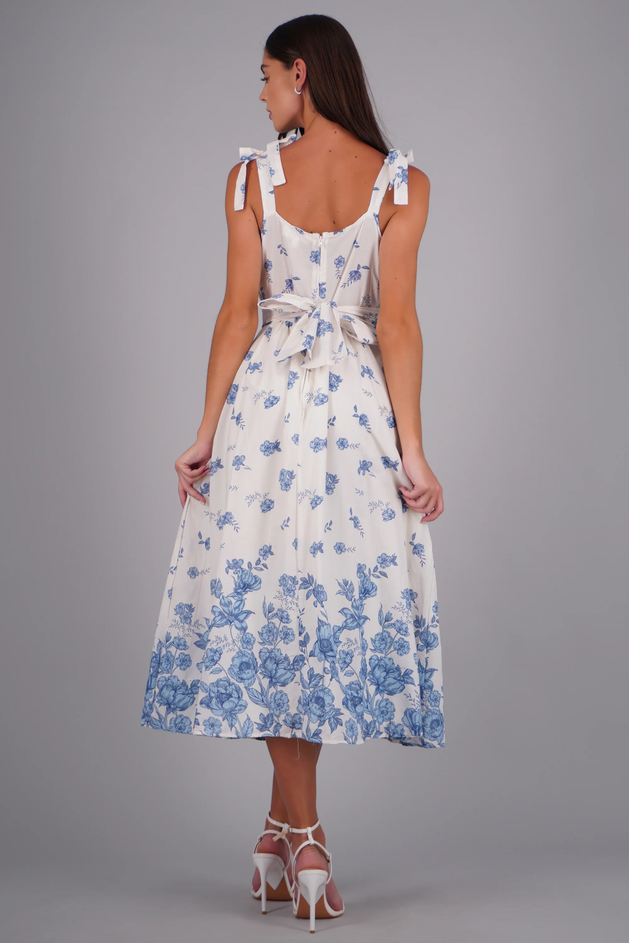 Vestido maxi estampado flores - Image 4