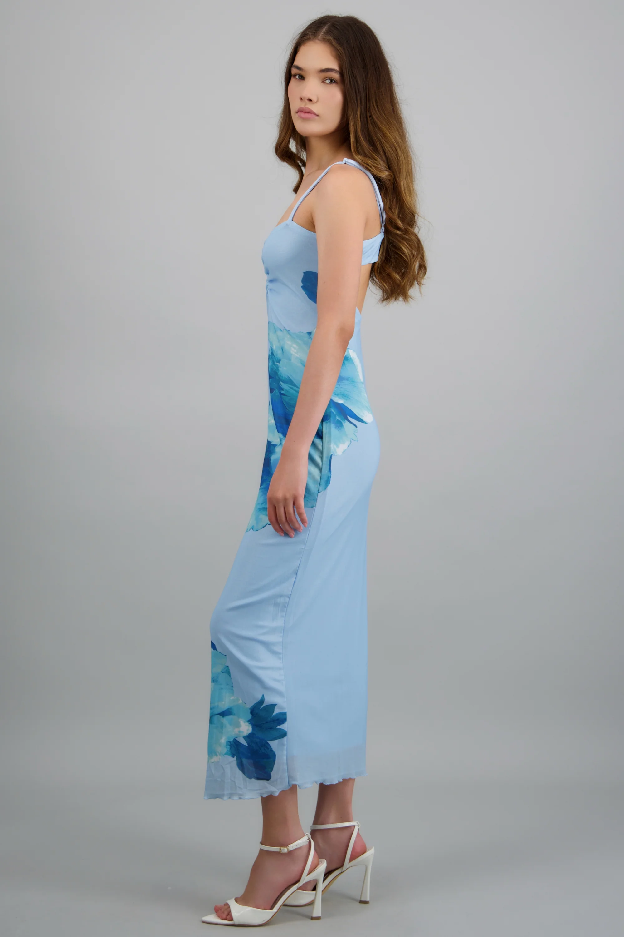Vestido maxi estampado flores - Image 7