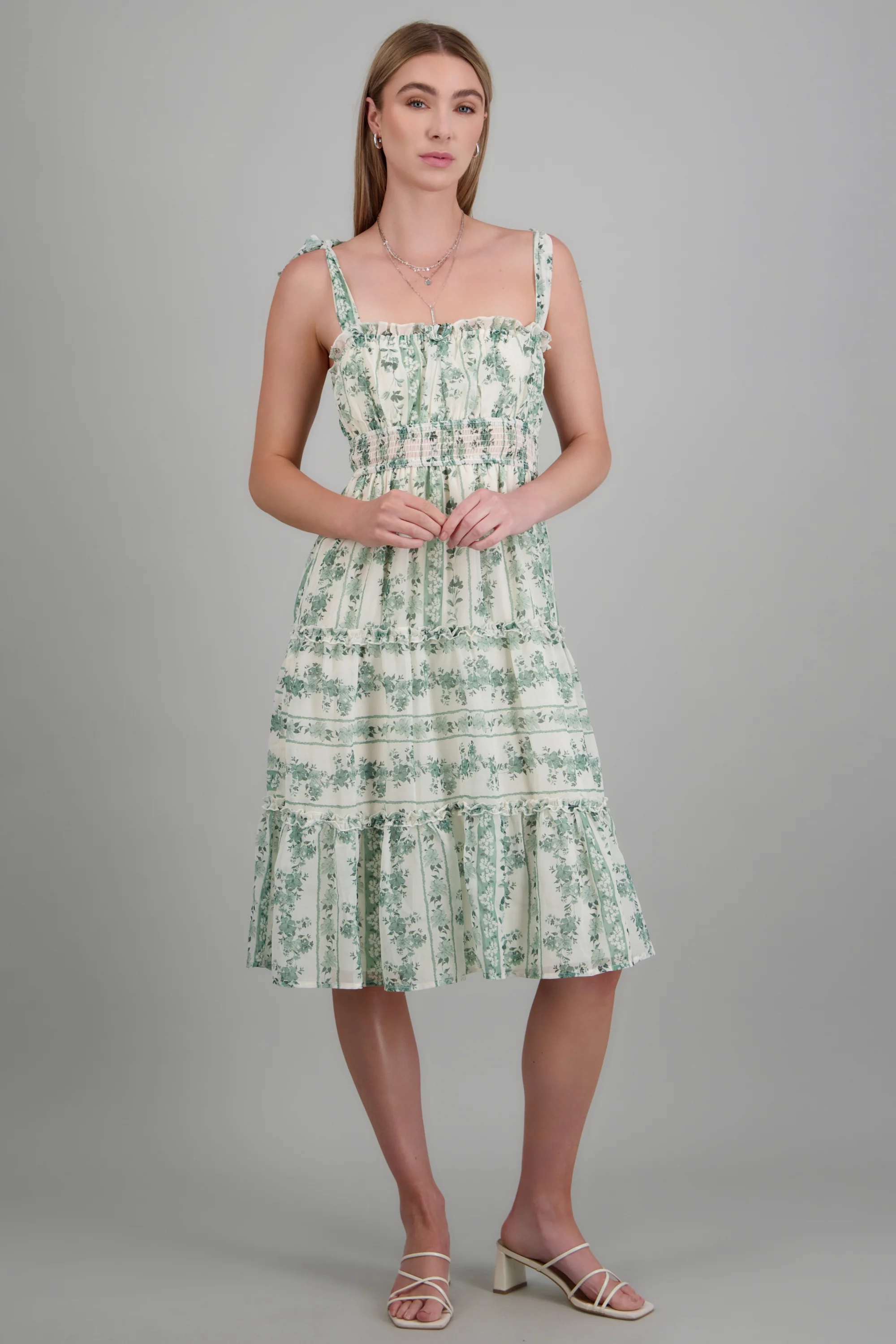 Vestido maxi estampado flores - Image 3