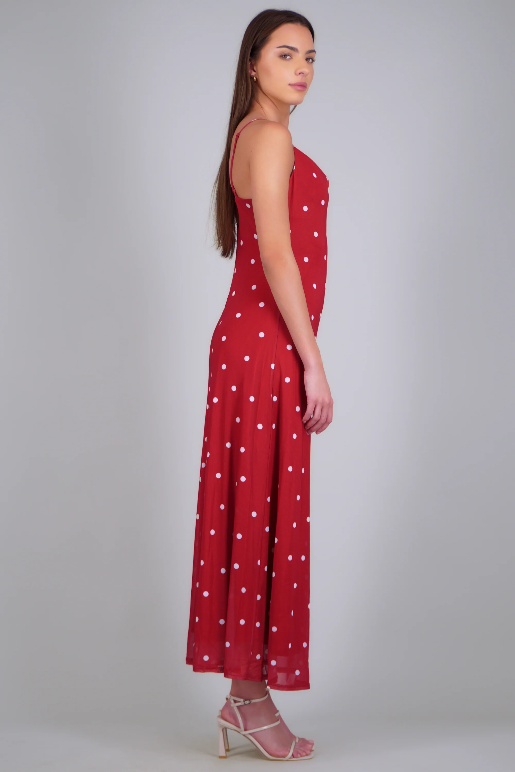 Vestido maxi estampado polka dots - Image 3