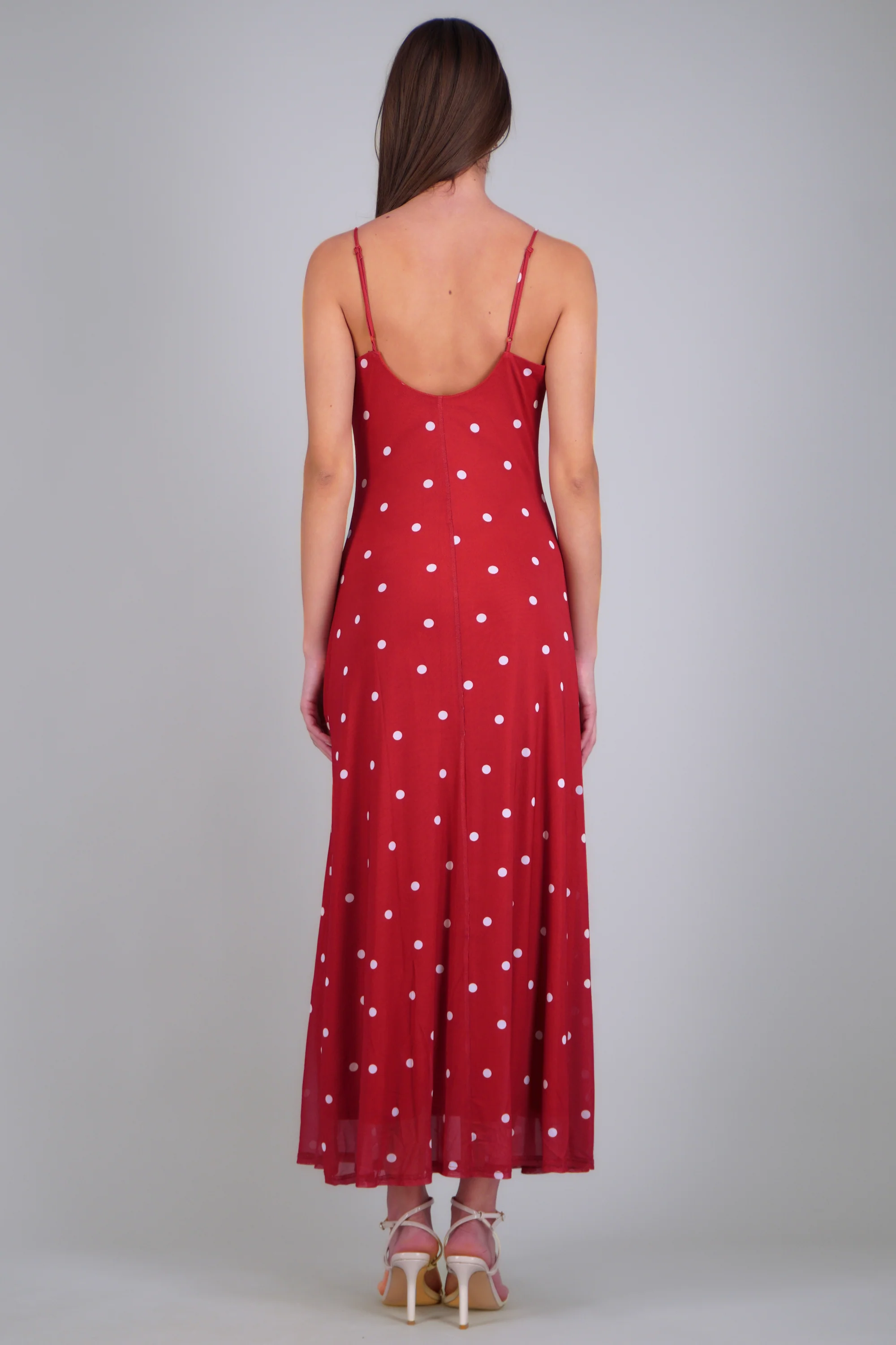 Vestido maxi estampado polka dots - Image 4