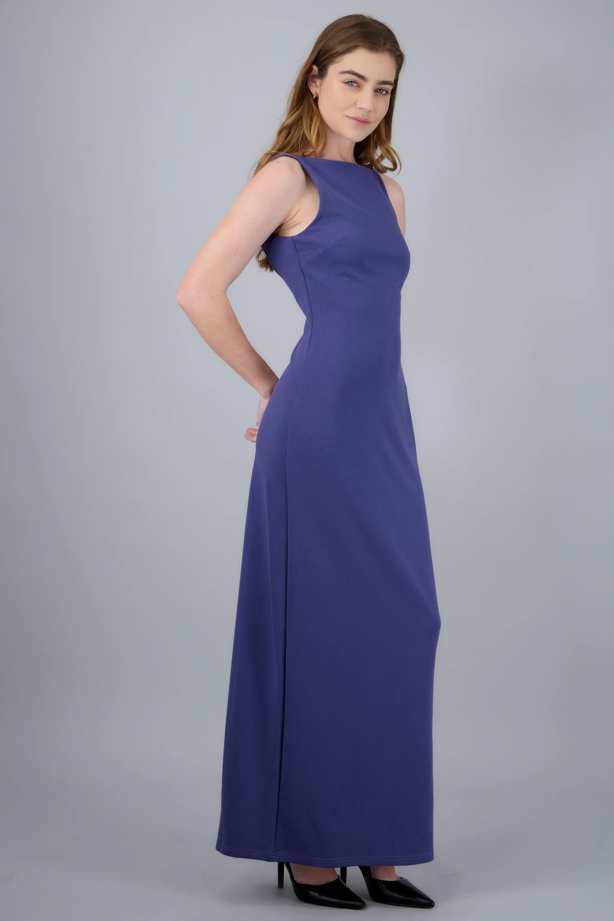 Vestido maxi halter liso - Image 3