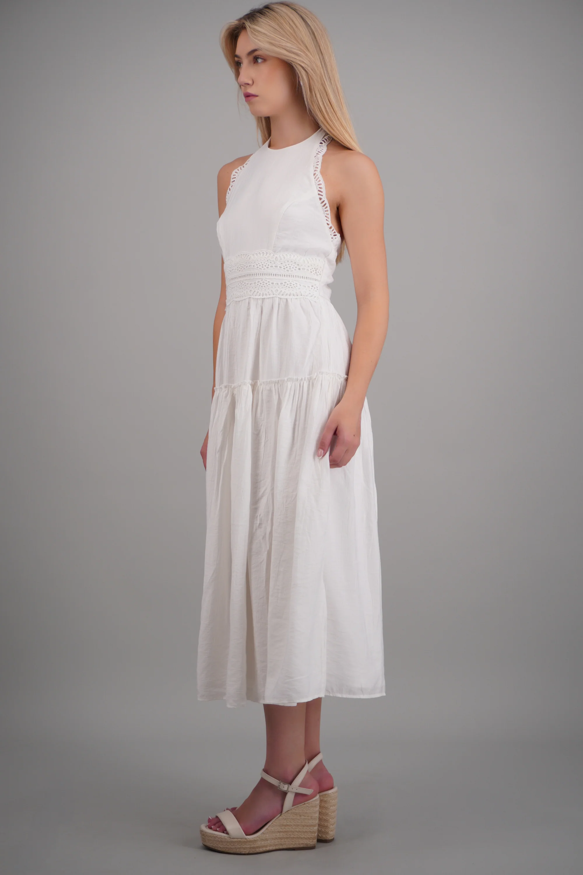 Vestido maxi halter liso - Image 3