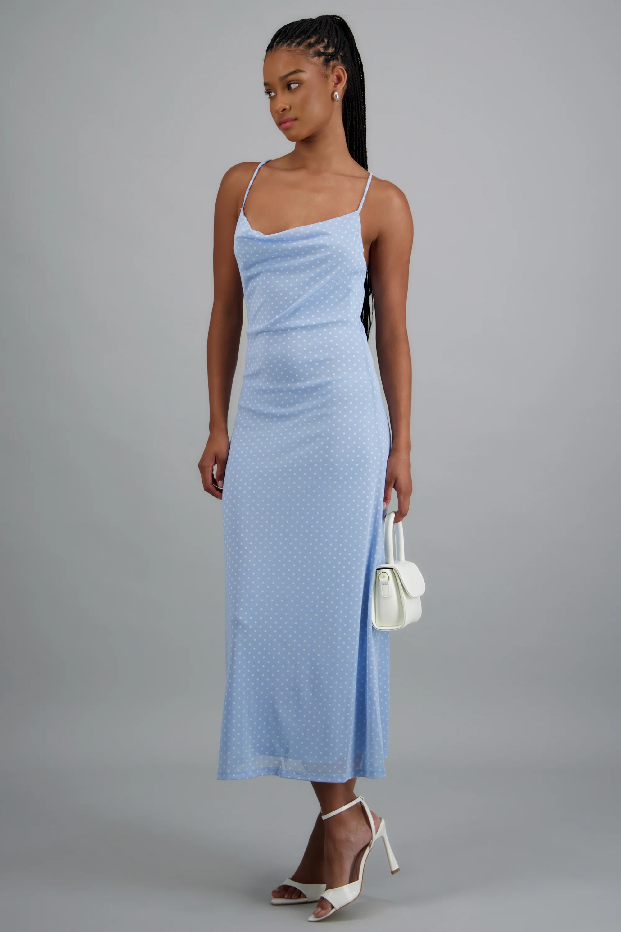 Vestido maxi mesh polka dots - Image 4