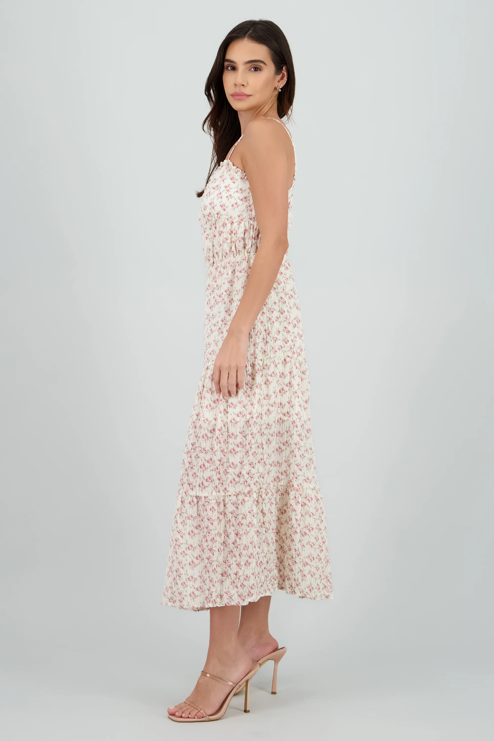 Vestido maxi mini flores tirantes - Image 3
