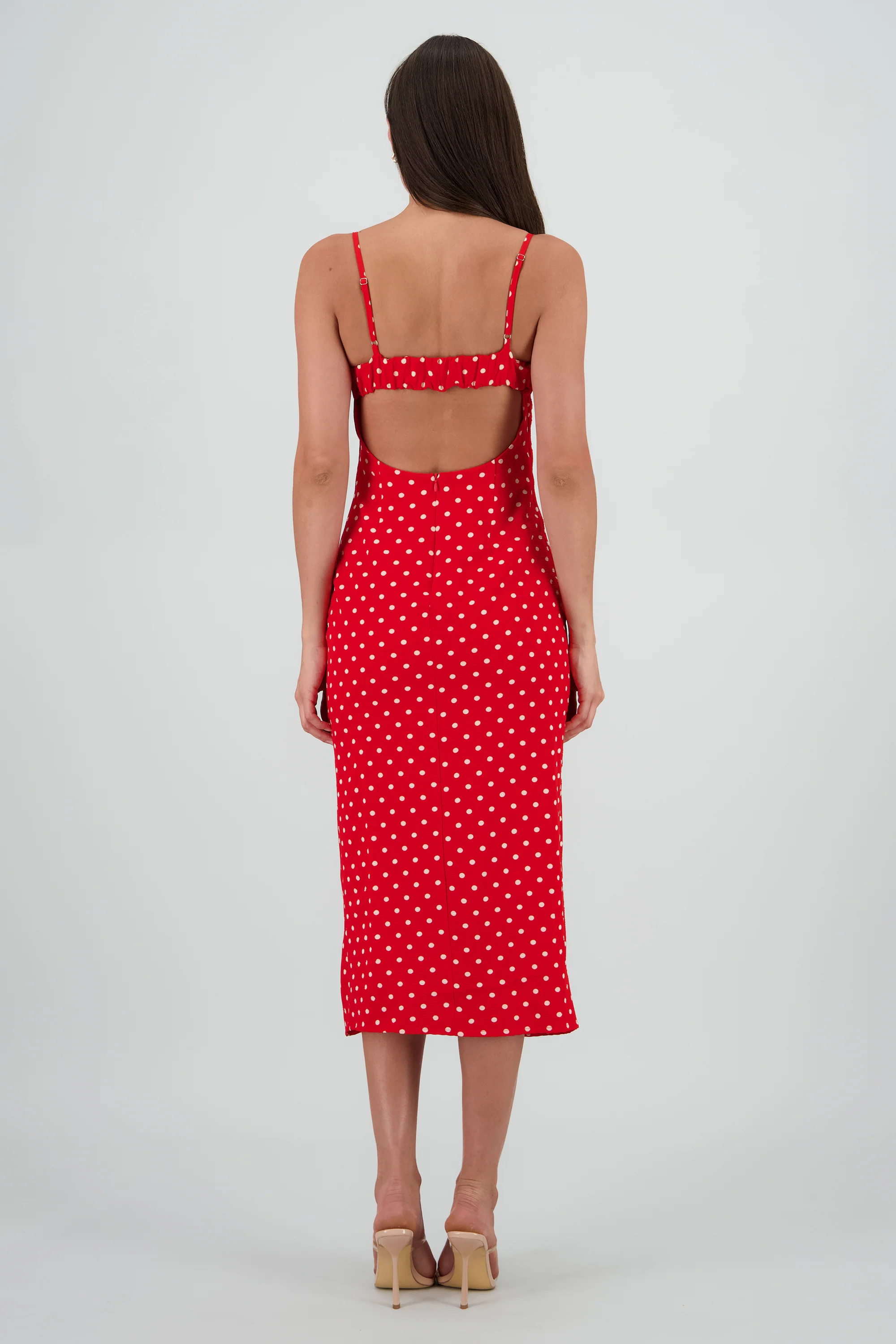 Vestido maxi polka detalle espalda - Image 4