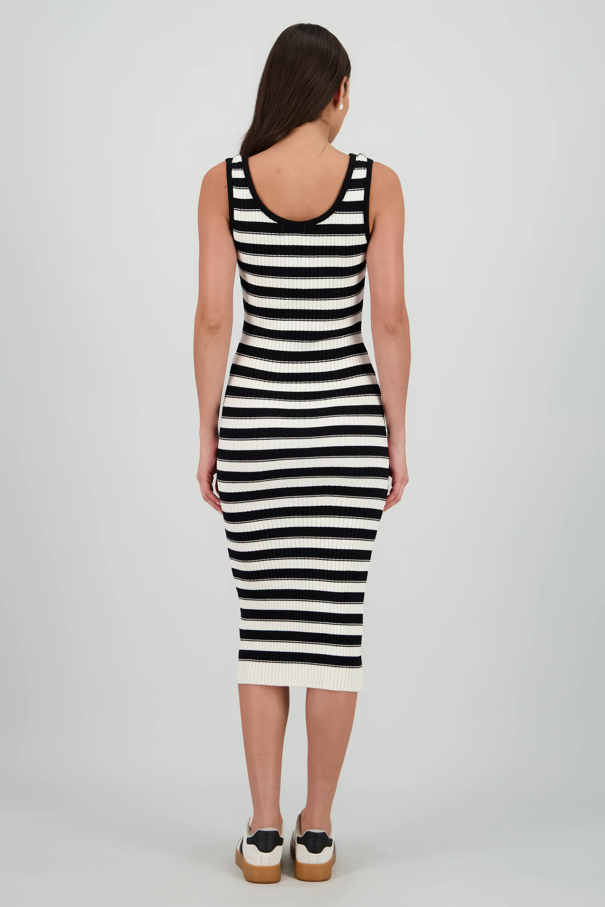 Vestido maxi rayas tirantes - Image 4