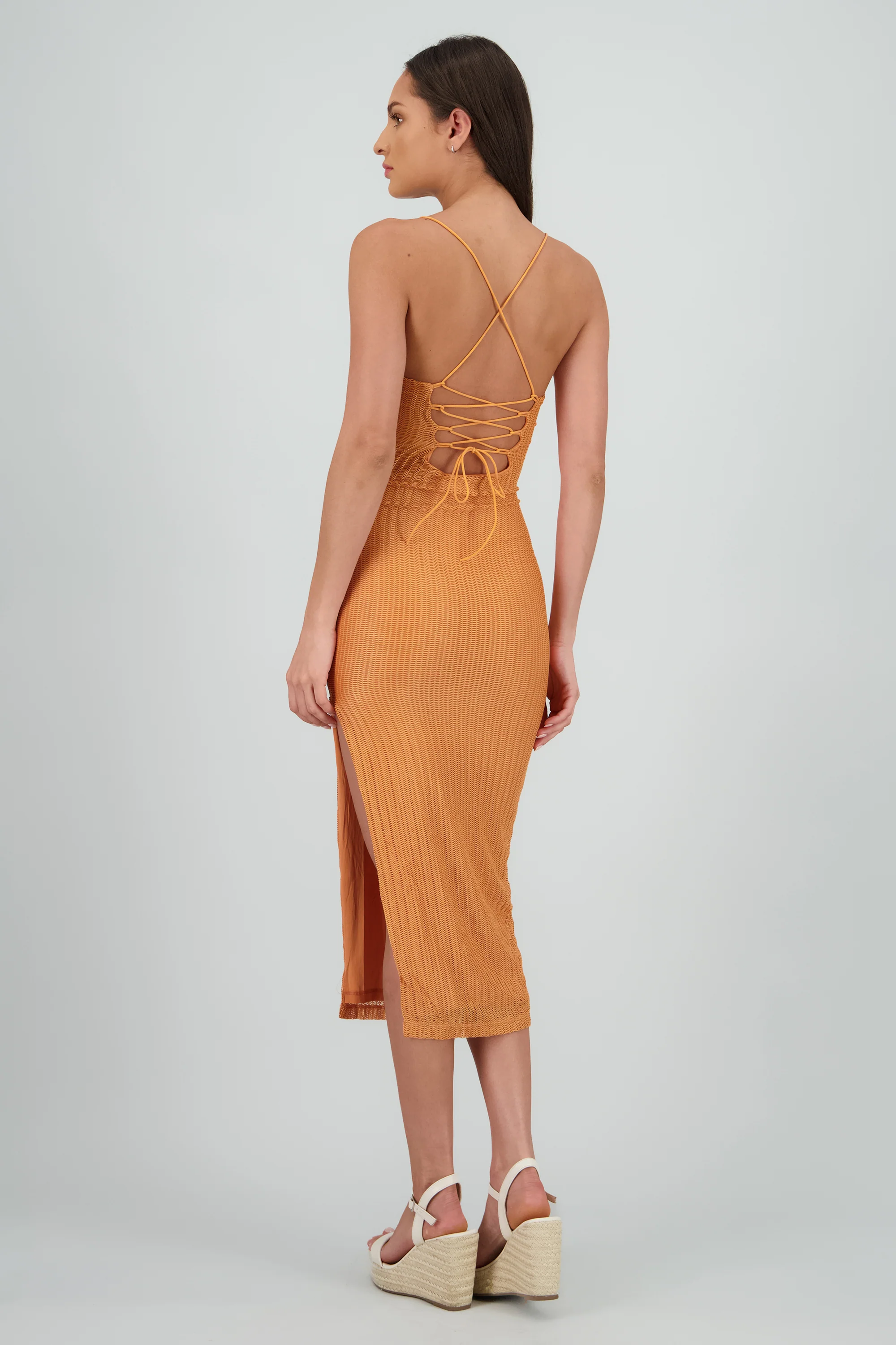 Vestido maxi red textura - Image 4