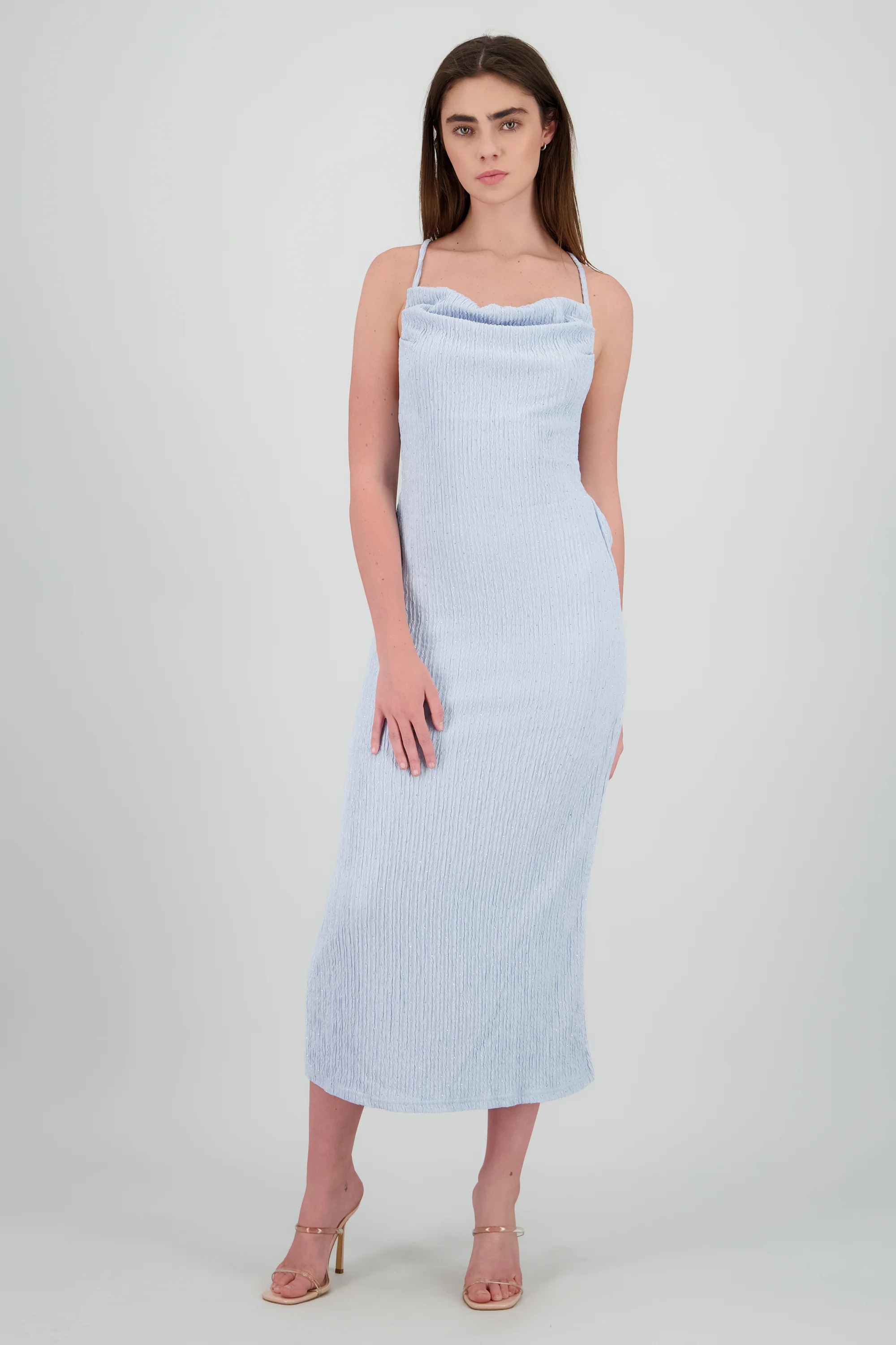 Vestido maxi textura brillos - Image 2