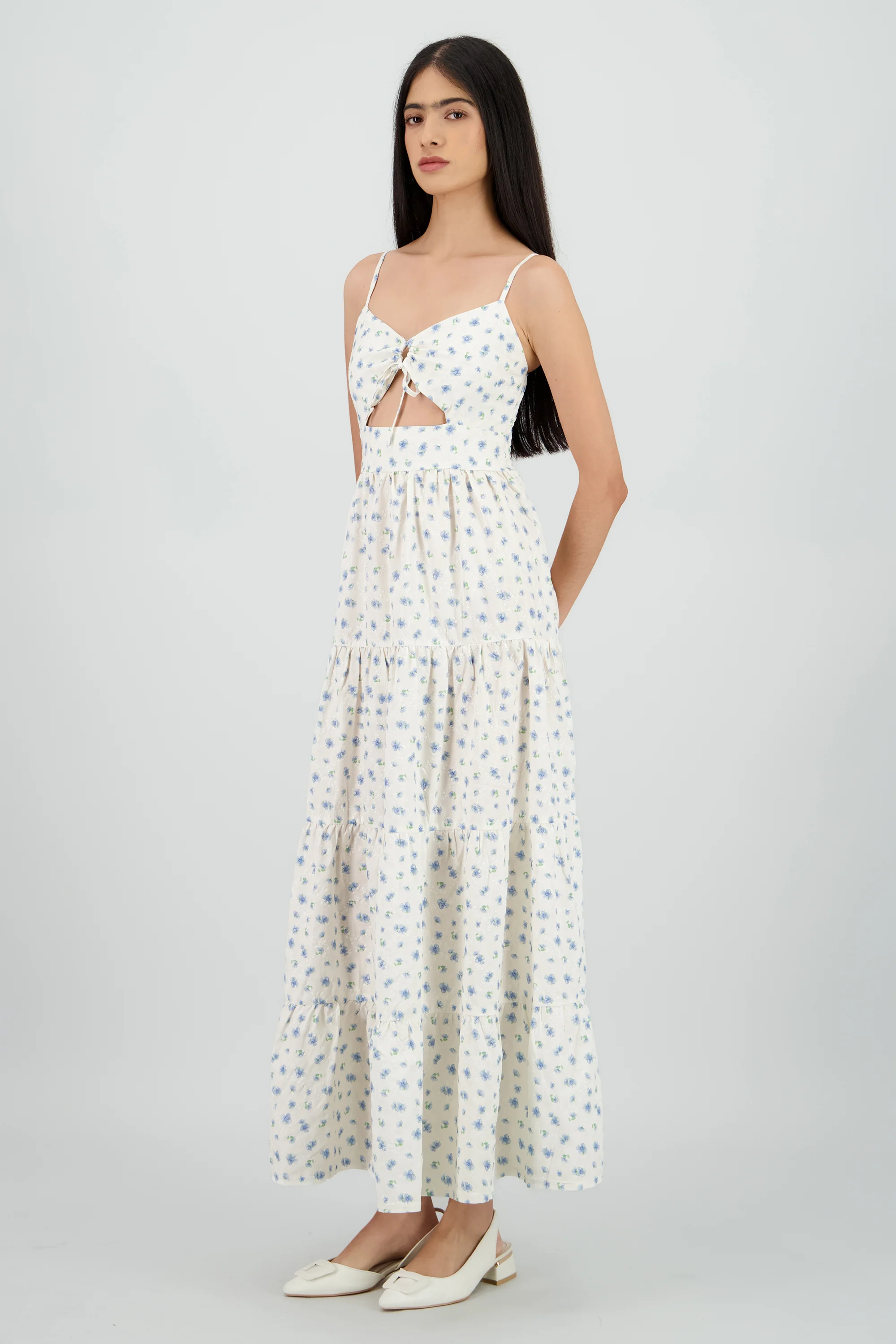 Vestido maxi tirantes flores - Image 3