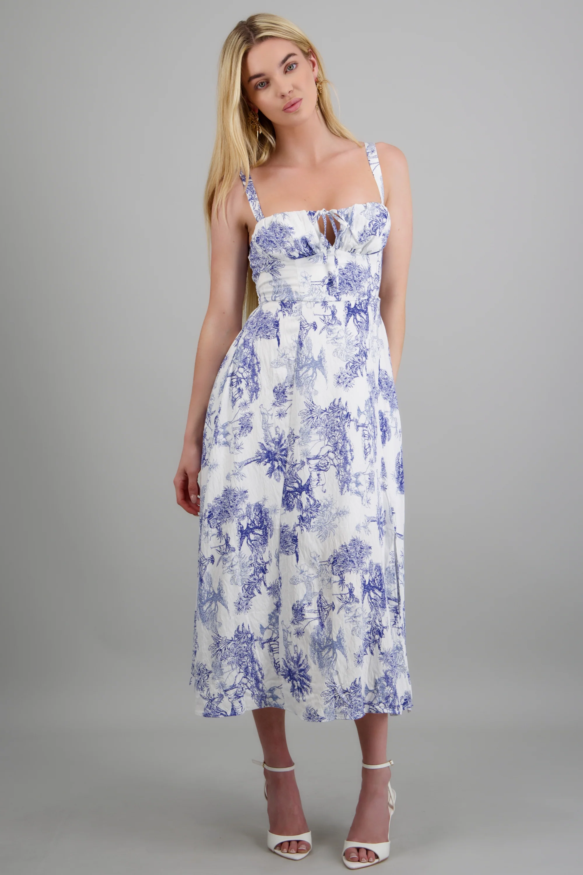 Vestido maxi tirantes flores - Image 3