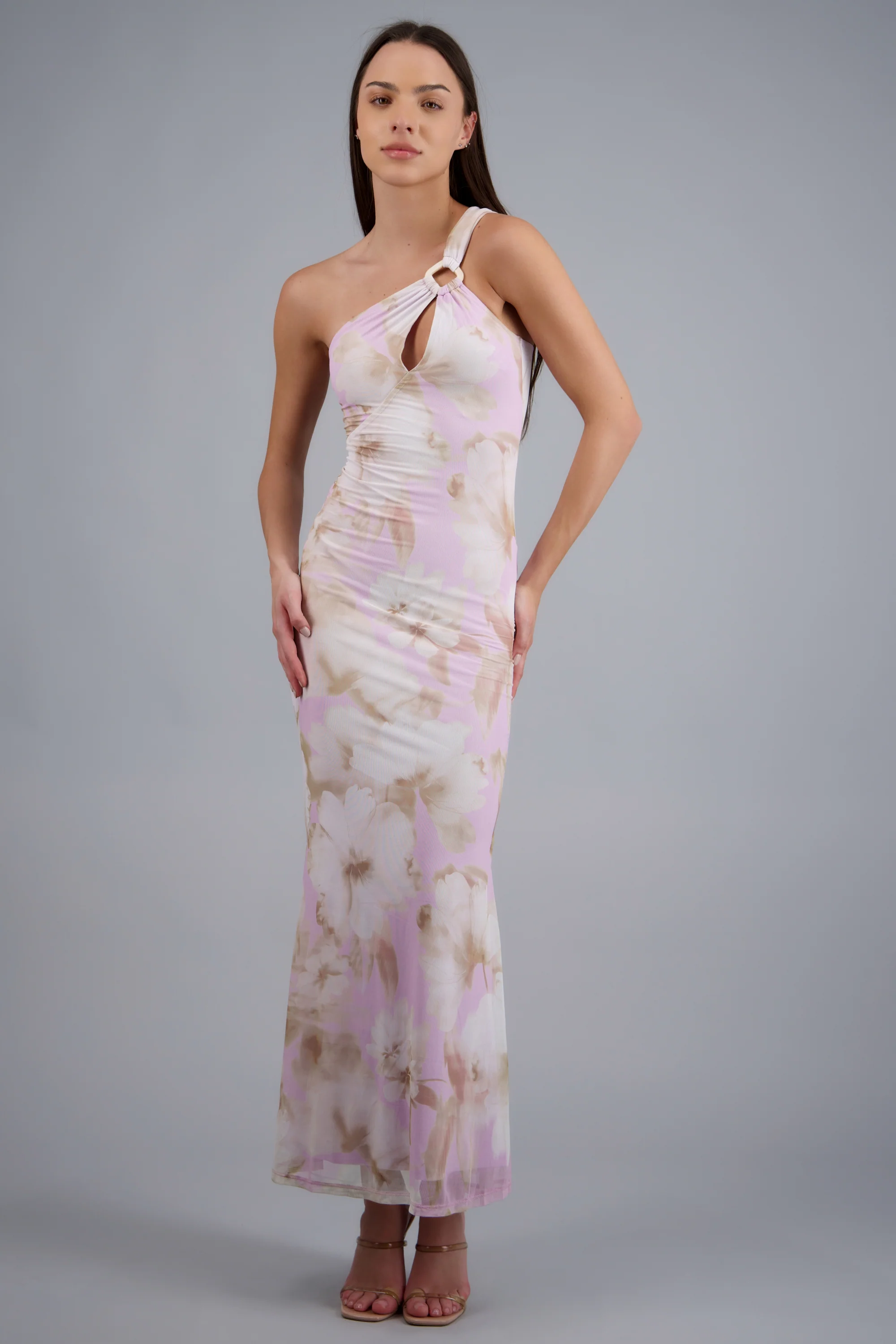 Vestido maxi un hombro detalle argolla - Image 2