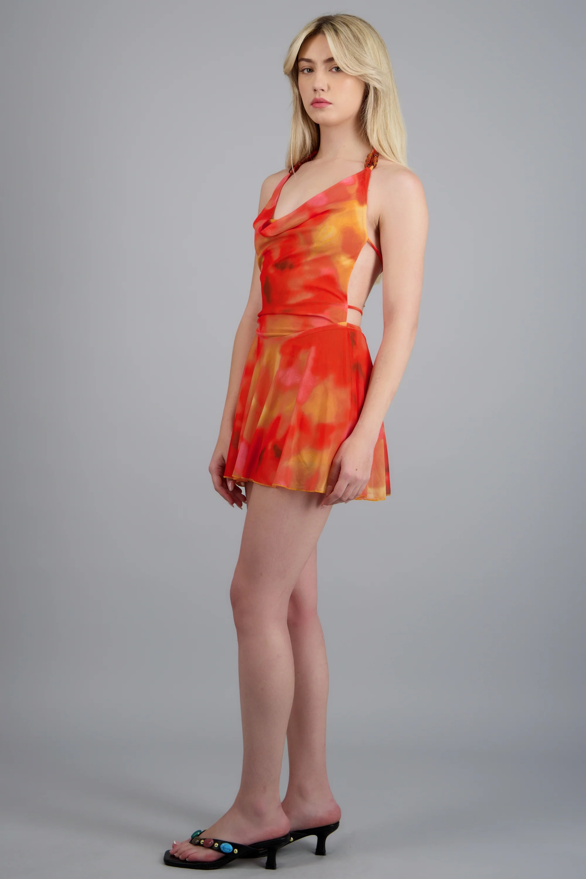 Vestido mesh detalle cuentas - Image 5
