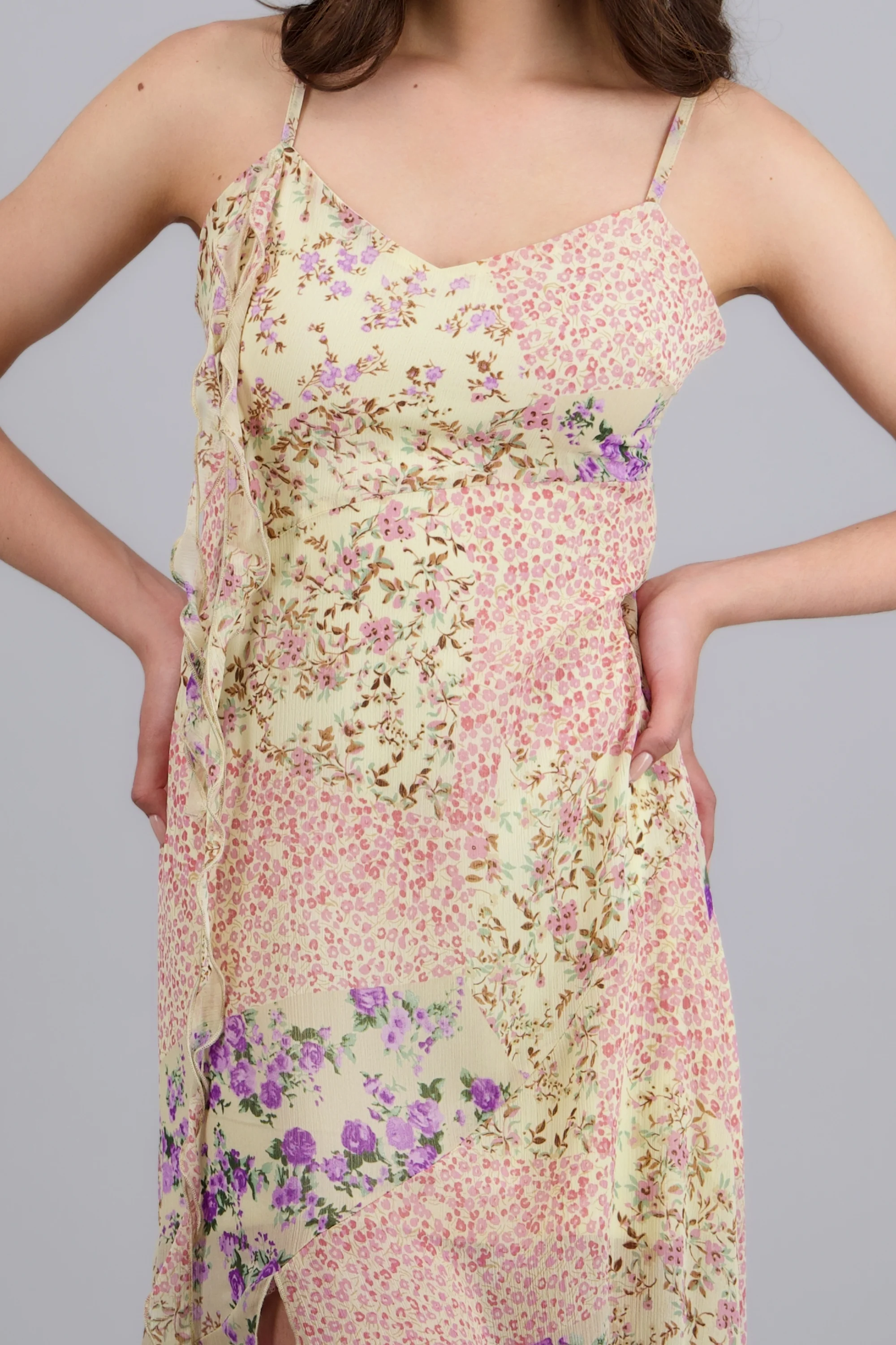 Vestido midi asimetrico tirantes - Image 5
