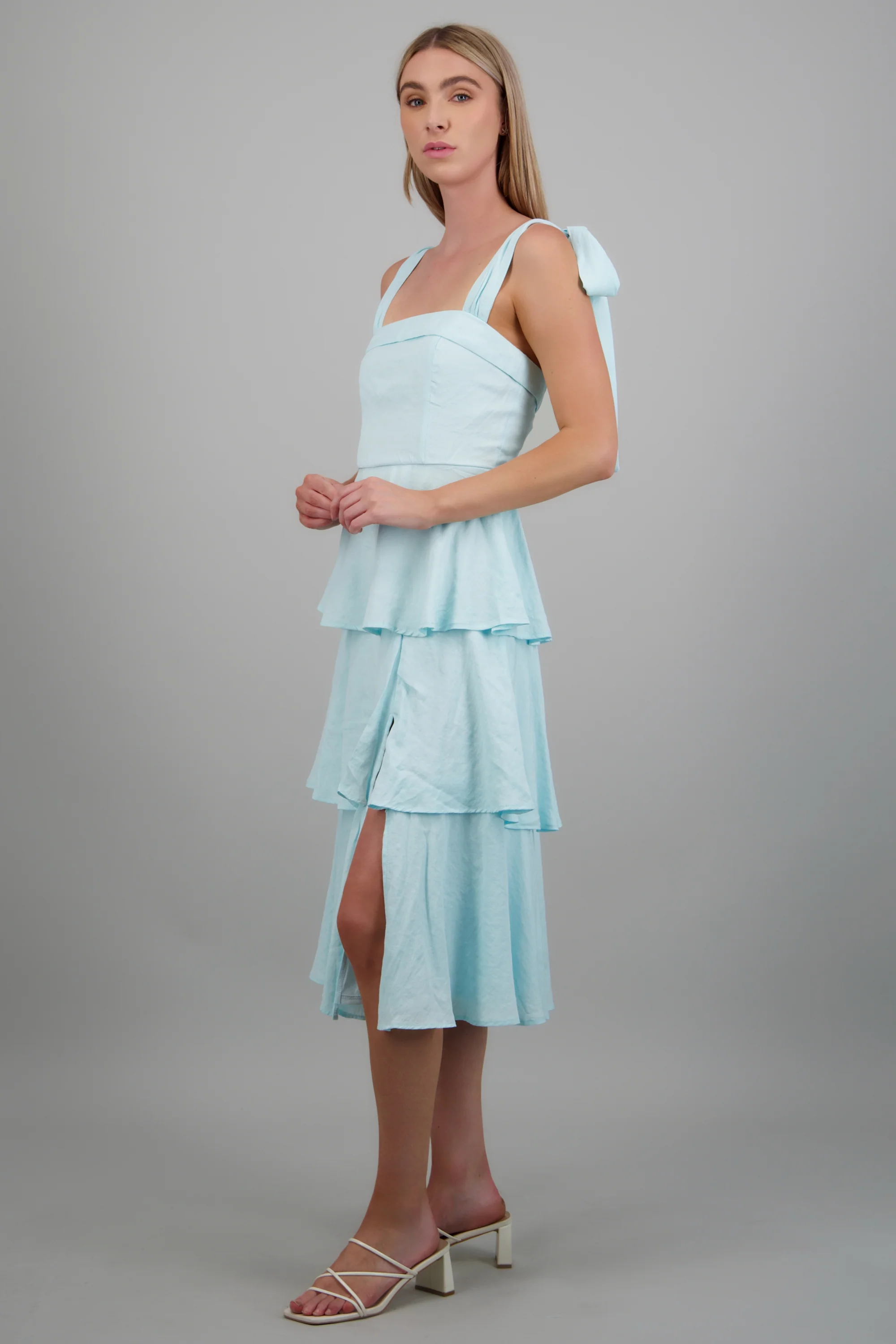 Vestido midi capas olanes - Image 3