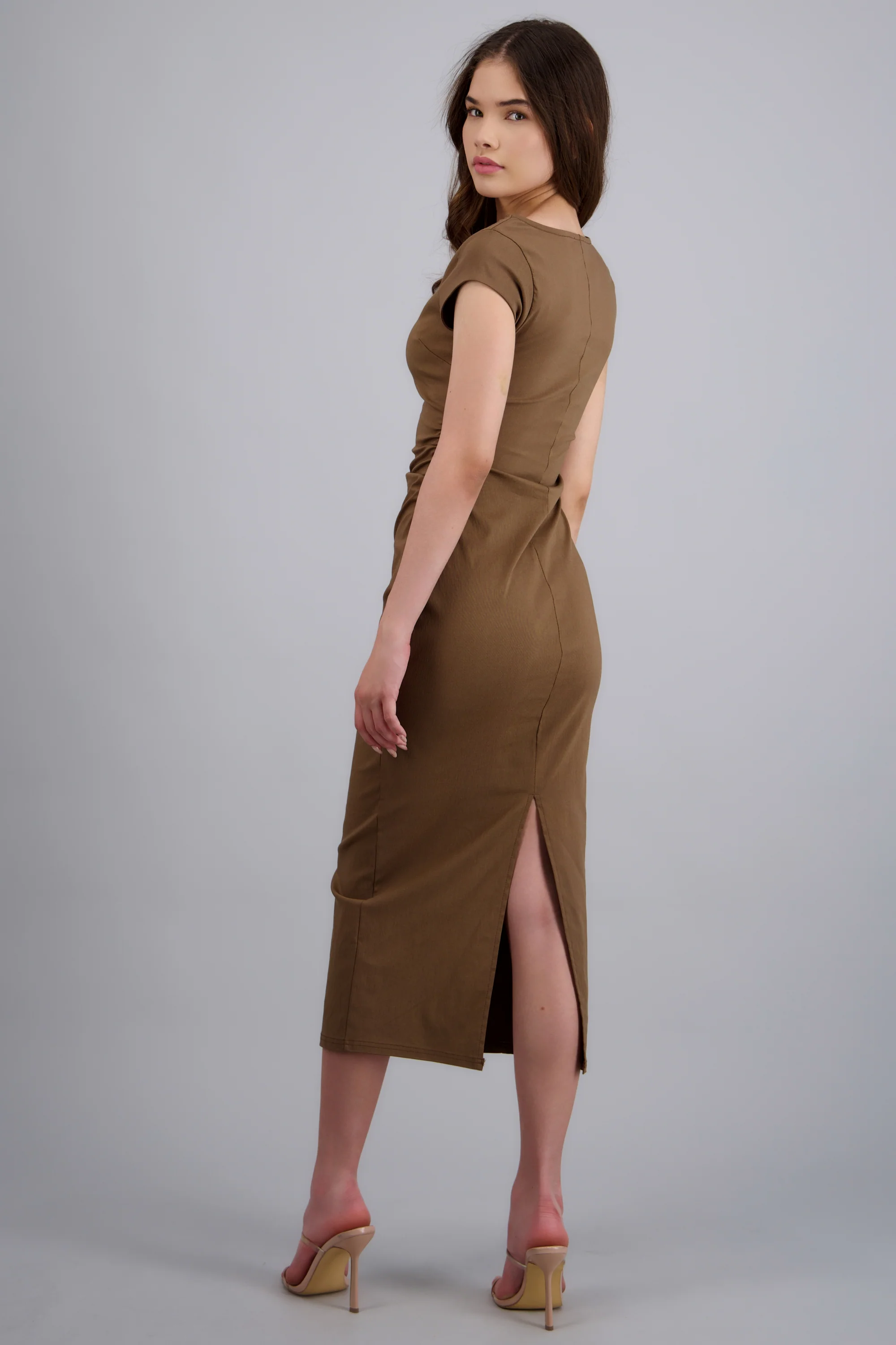 Vestido midi escote cuadrado - Image 4